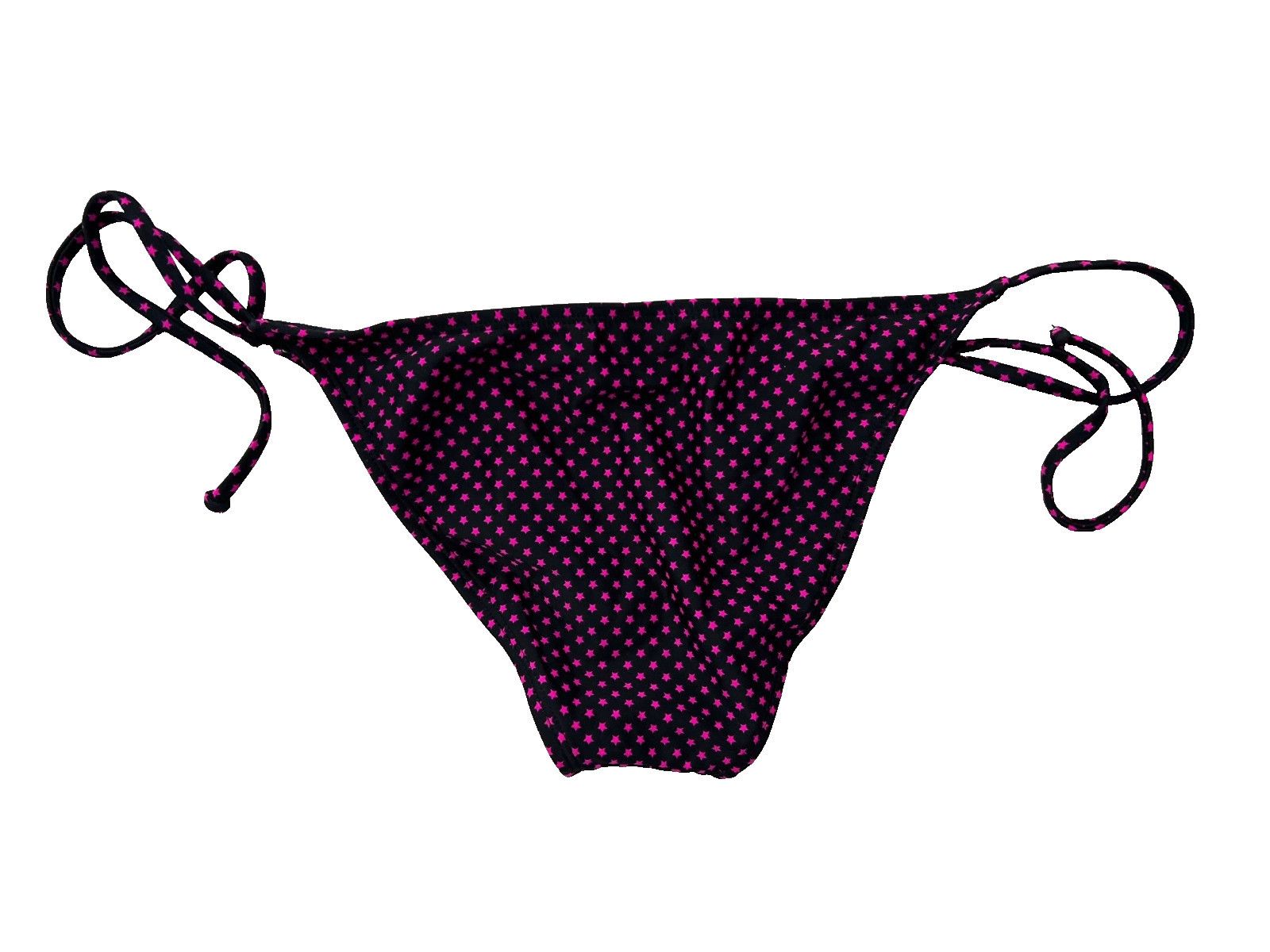 Split SPLIT Swim Bikini Bottom Pink Stars / Black ( M ) Size 28" / US 6 / IT 42 - 2 Thumbnail