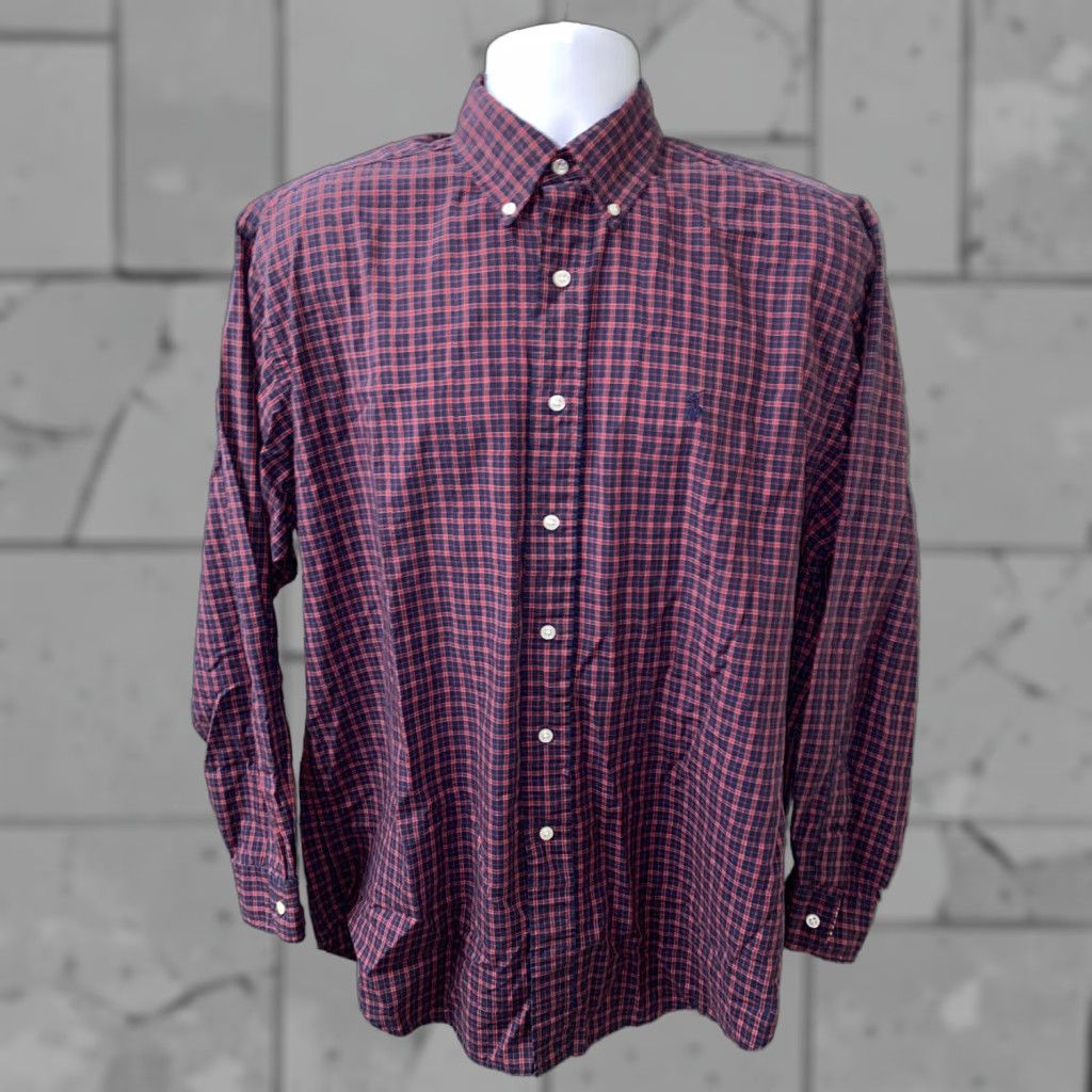 Ralph Lauren Ralph Lauren Blake Shirt Men Button-Up Long Sleeve Red/Blue Checkered Size M Regular Cotton Shirt Mens Size US M / EU 48-50 / 2 - 1 Thumbnail