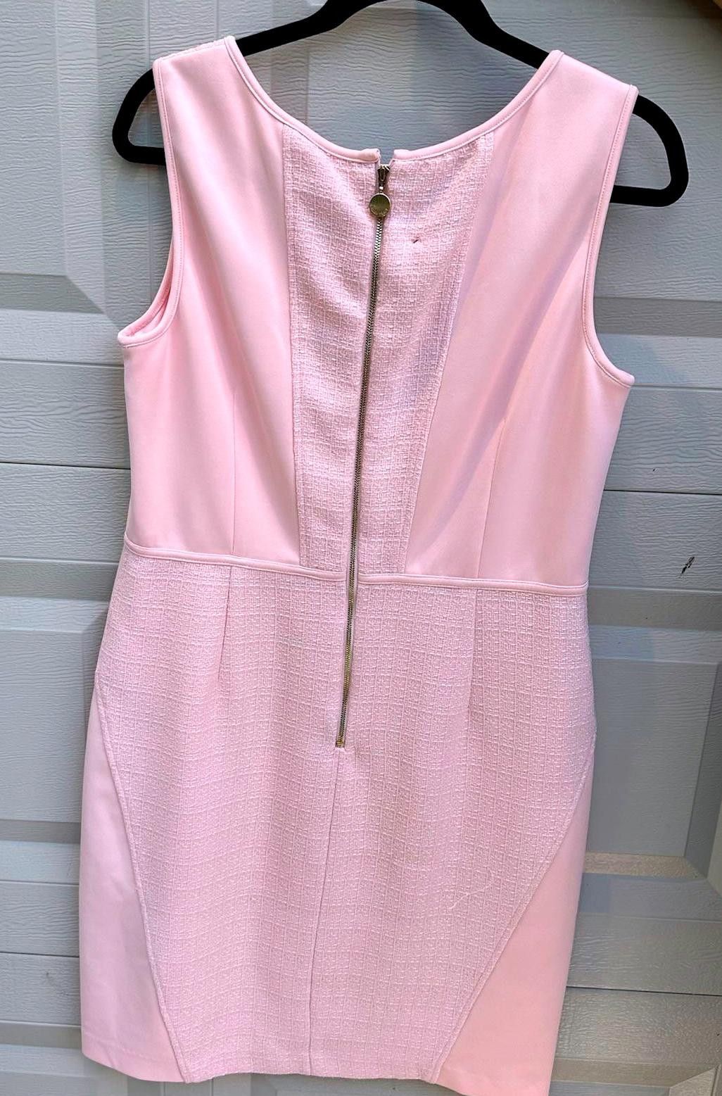 Designer Elegant Pink Dress - Ellen Tracy, Size 14 Size XL / US 12-14 / IT 48-50 - 2 Thumbnail
