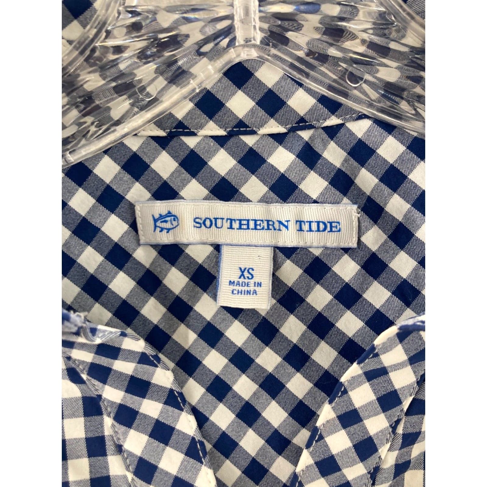 Southern Tide SOUTHERN TIDE Shirt Womens XS Plaid Short Sleeve Adult XS Multicolor Nylon Blend Blouse Beach Mens Womens Size XS / US 0-2 / IT 36-38 - 5 Thumbnail