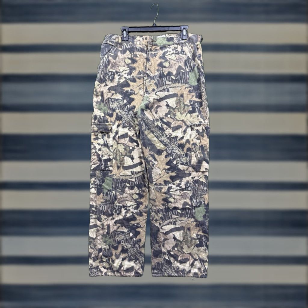 Jerzees VINTAGE Jerzees Outdoors Pants Mens Large Camouflage Mossy Oak Cargo Hunting Workwear Nepal Size US 33 - 1 Thumbnail