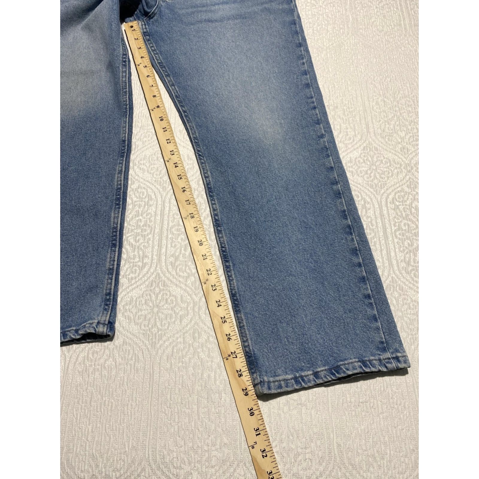 Wrangler VINTAGE Wrangler Jeans Mens 36x30 Blue Premium Quality Comfort Fit Denim Straight Leg Mens Size US 36 / EU 52 - 7 Thumbnail