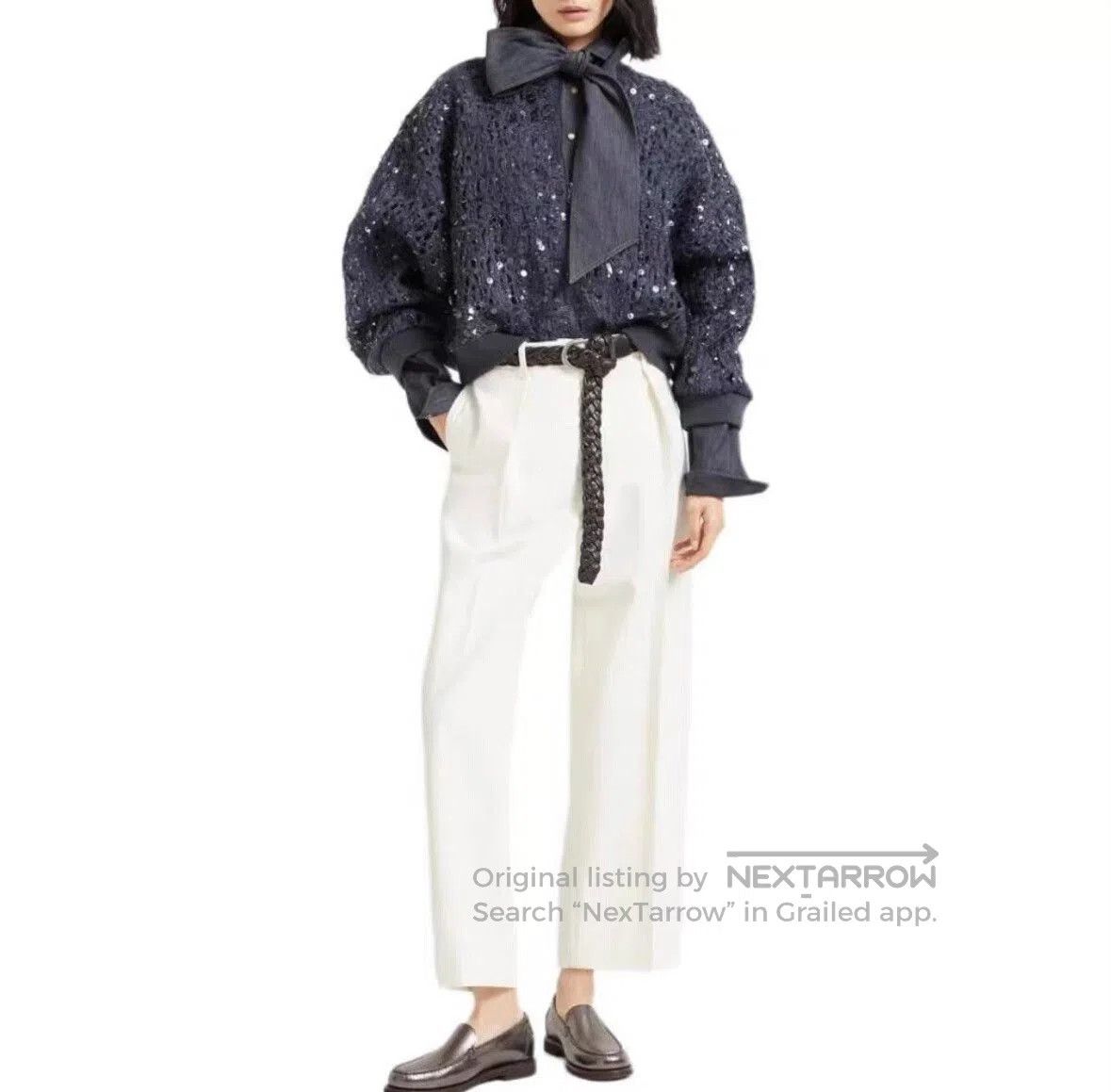 Brunello Cucinelli Brunello Cucinelli Sparkly Cardigan for Women. Size M / US 6-8 / IT 42-44 - 3 Thumbnail