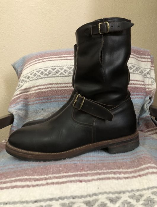 Ralph Lauren RrL Black Engineer boots | Grailed