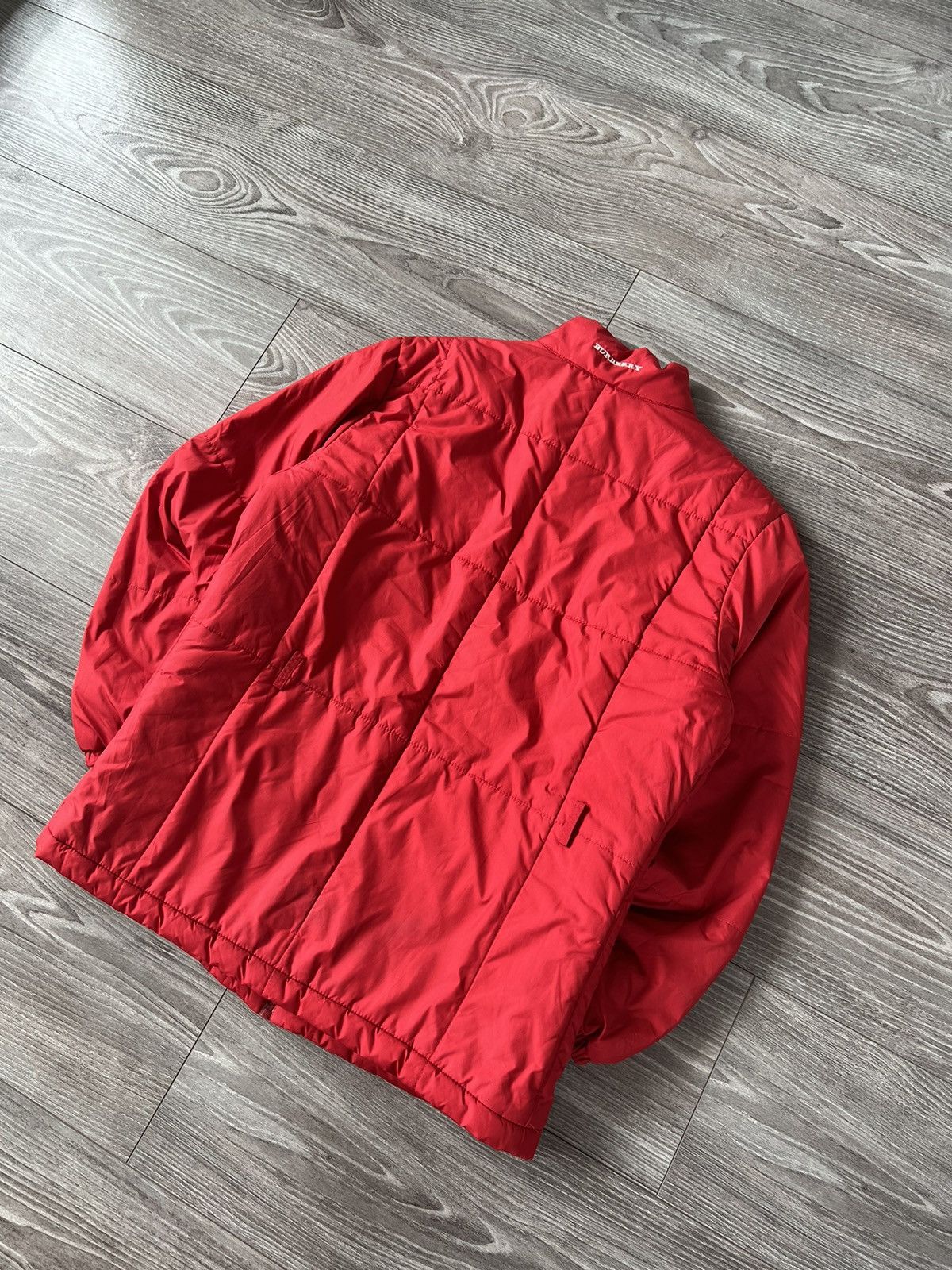 Burberry × Vintage ‼️VINTAGE BURBERRY FULL CELL RED WARM WINTER JACKET‼️ Size M / US 6-8 / IT 42-44 - 23 Thumbnail
