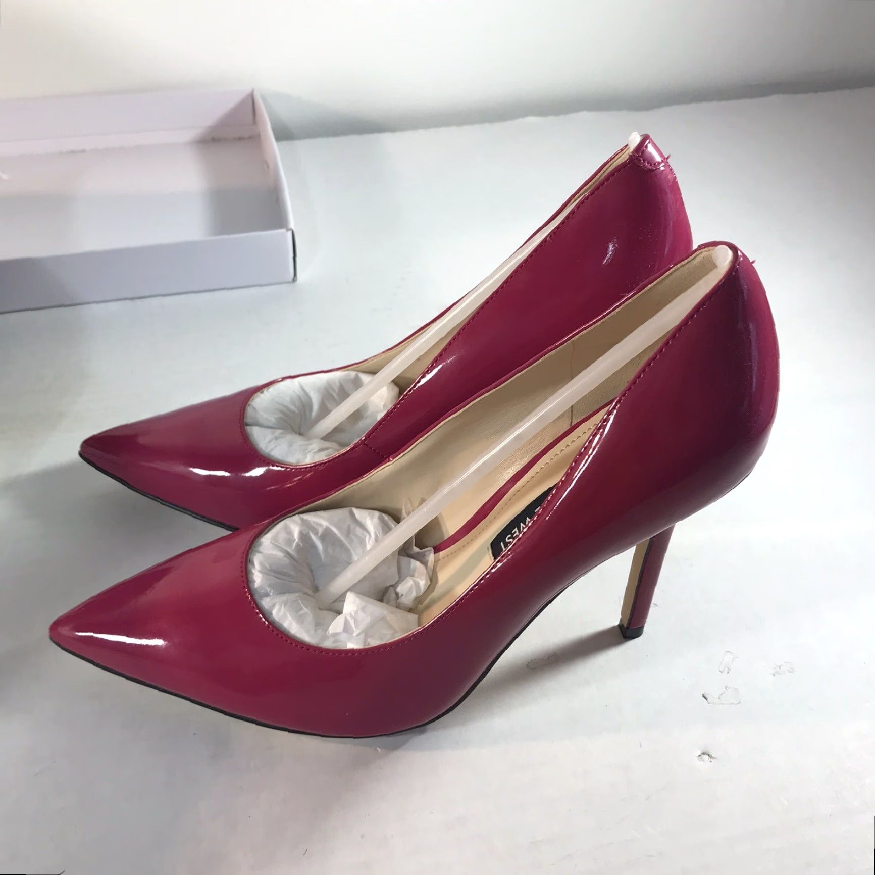 Nine West Nine West Pink Patent Leather Heels 4in Stiletto Pump Womens Size 8M New Size US 8 / IT 38 - 2 Thumbnail