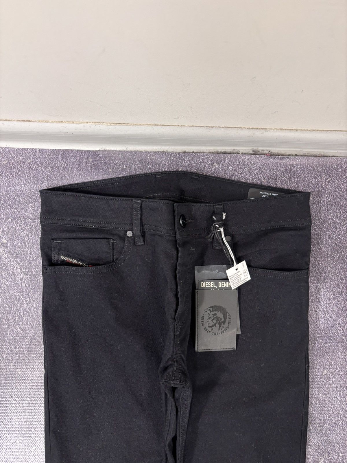 Diesel Diesel Sleenker NWT Men’s Skinny Jeans Stretch Denim Black Size US 29 - 5 Thumbnail