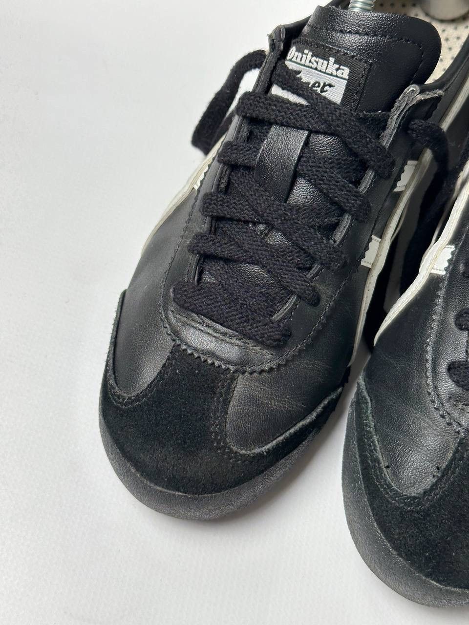 Asics 🔥Vintage Rare ASICS ONITSUKA TIGER Mexico 66 Black Leather Size US 7.5 / IT 37.5 - 9 Thumbnail
