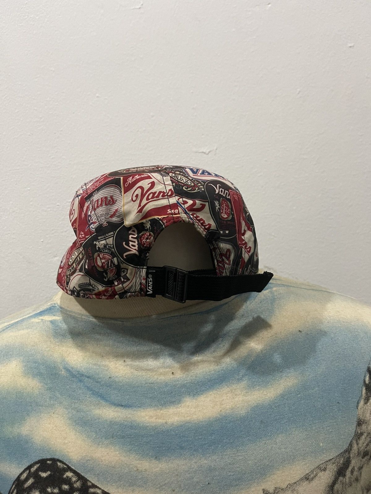 Vans Vans 5 Panel Hat Cap Strap Back Davis All Over Print Size ONE SIZE - 3 Thumbnail