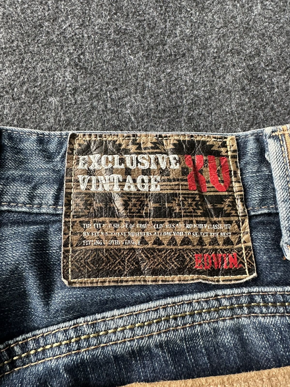Edwin Vtg 90s Edwin Exclusive Distressed Denim 30x30 D222 Size US 30 / EU 46 - 7 Thumbnail