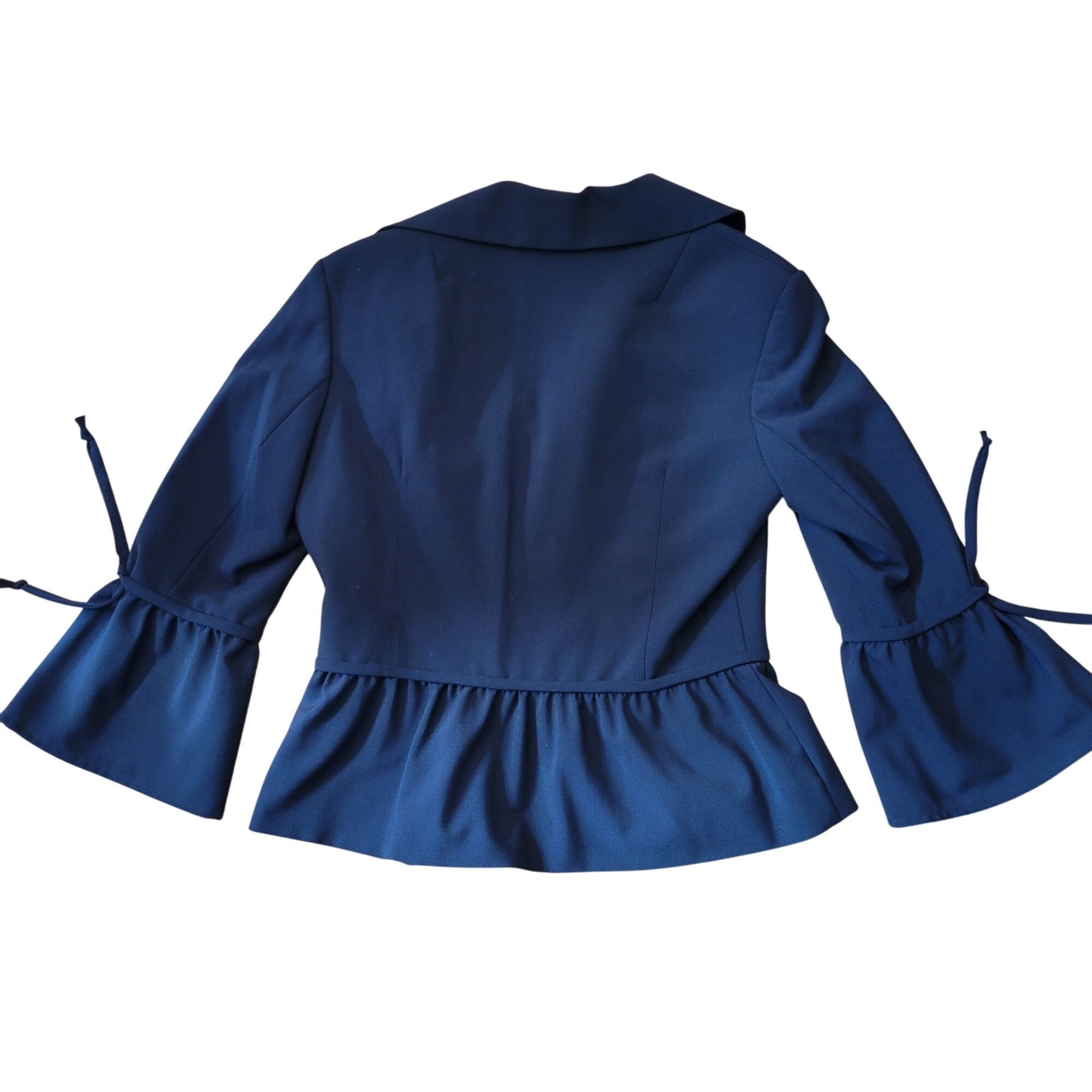 Other Yoana Baraschi 8 Black Blazer Peplum Jacket Victorian Whimsy Size M / US 6-8 / IT 42-44 - 7 Thumbnail