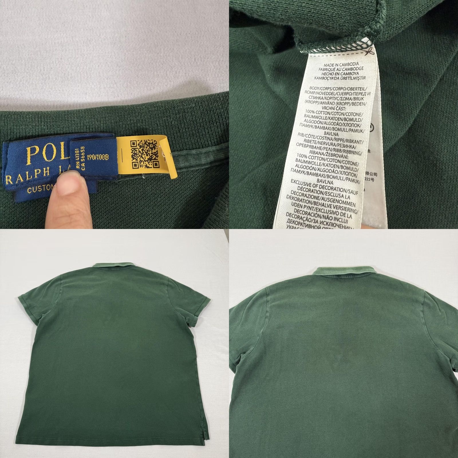 Polo Ralph Lauren Polo Ralph Lauren Shirt Mens 2XL Green Custom Slim Fit Polo Short Sleeve Slim Fit Casual Golf Preppy Size US XXL / EU 58 / 5 - 8 Thumbnail