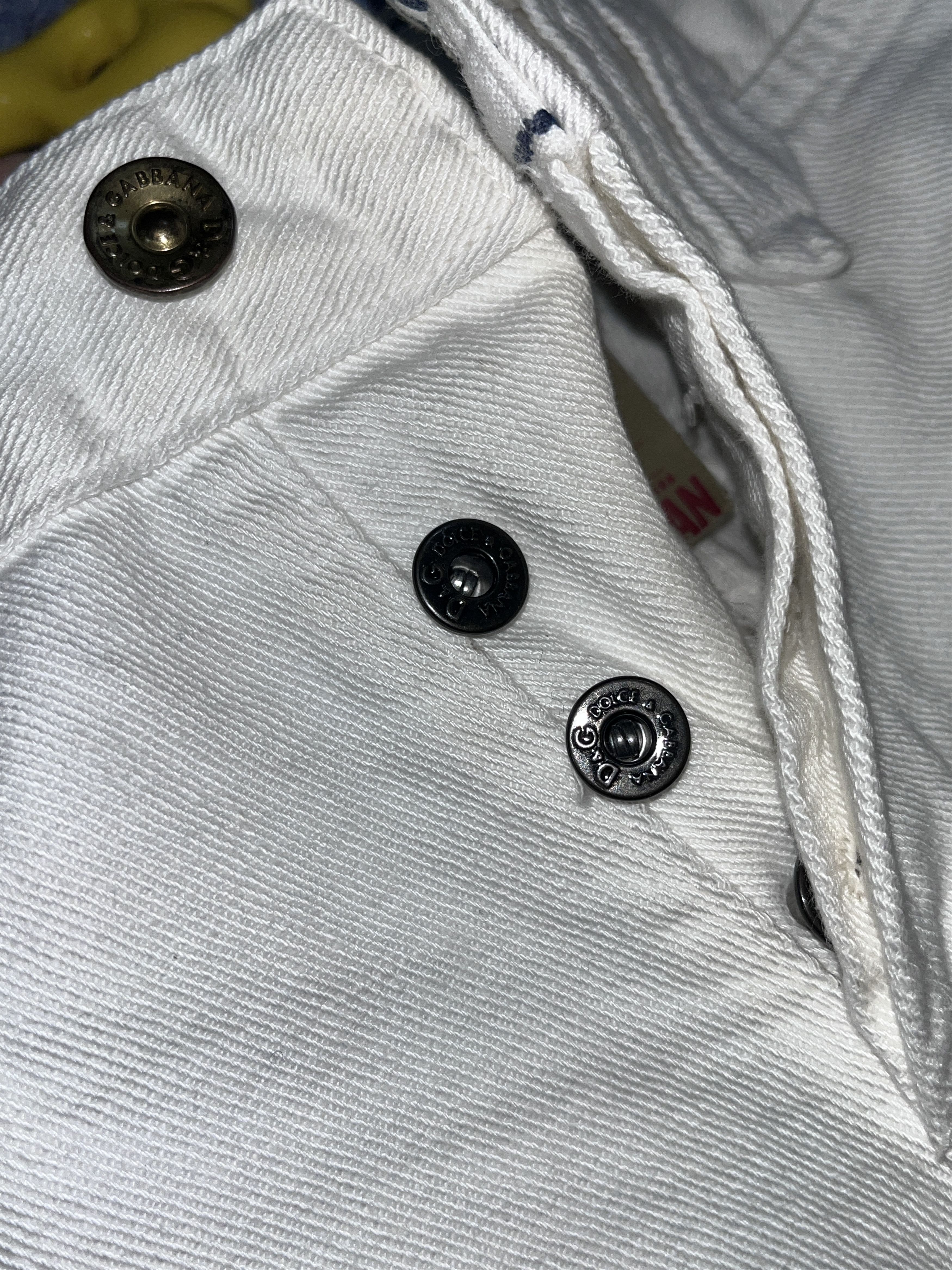 Dolce & Gabbana D&G Dolce Gabbana White Denim Pants Jeans Mariners Marine Size US 29 - 13 Thumbnail