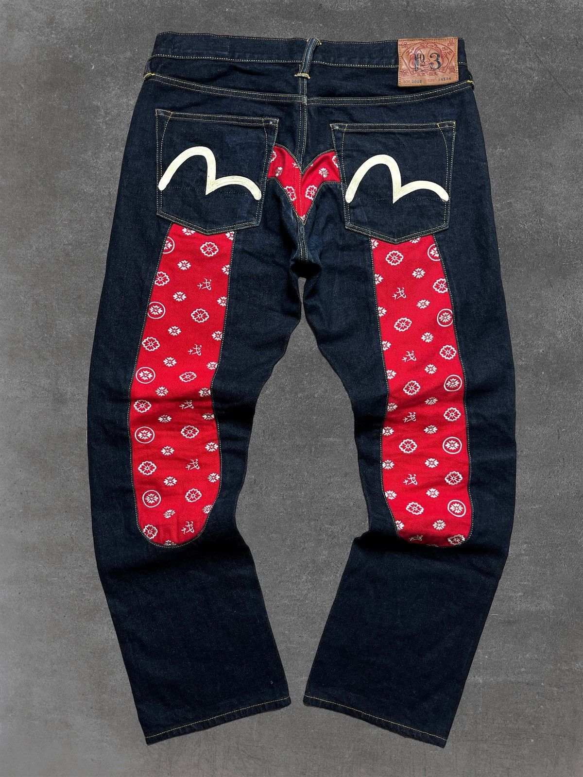Evisu Evisu Big Embroidered Daicock Selvedge Jeans Size US 33 - 1 Thumbnail
