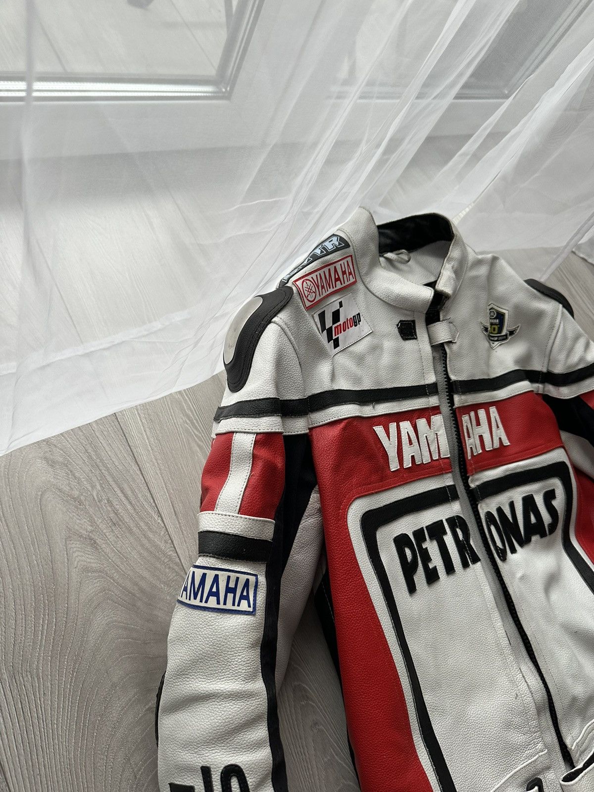 Vintage Yamaha leather motorcycle jacket Size US XL / EU 56 / 4 - 2 Thumbnail