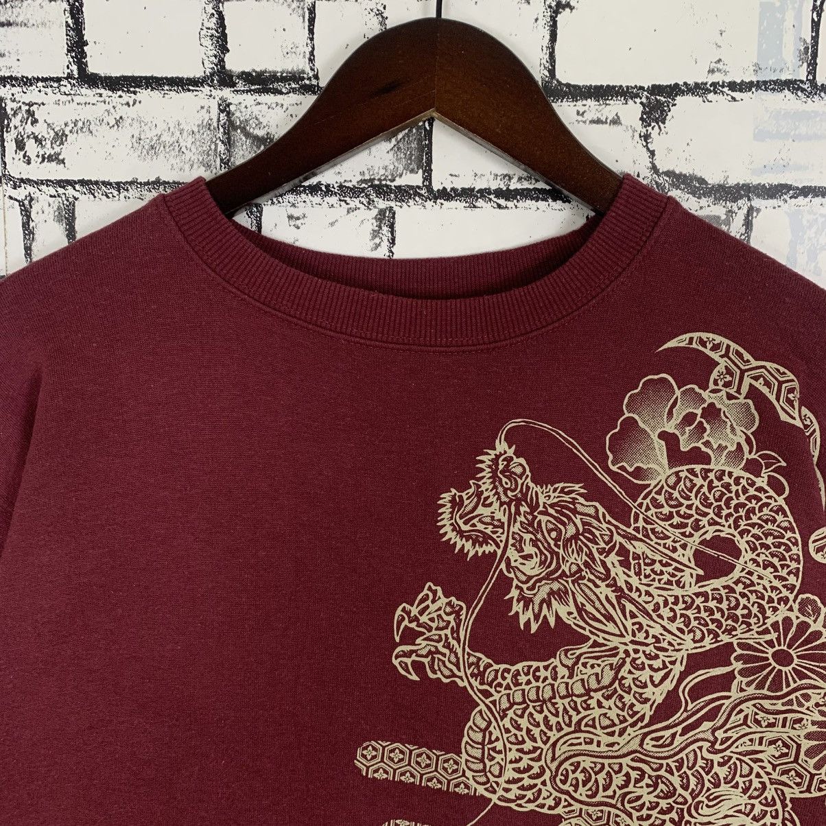 Designer × Vintage OBLO Japanese Dragon Script Sweatshirt Crewneck Size L / US 10 / IT 46 - 2 Thumbnail