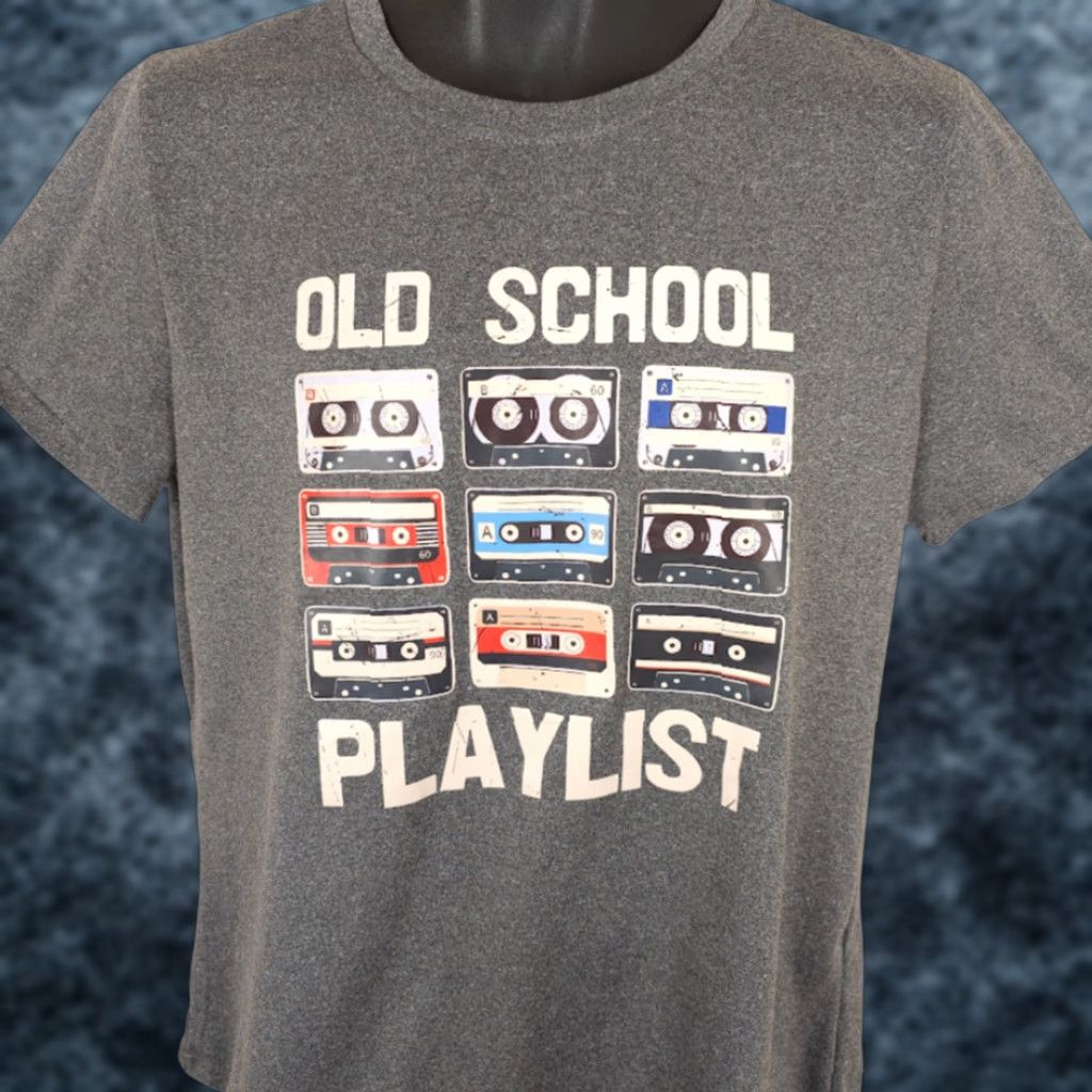 Etro VINTAGE Old School Playlist T Shirt Mens Large Gray Cassette Tape Mixtape Retro Size US L / EU 52-54 / 3 - 1 Thumbnail
