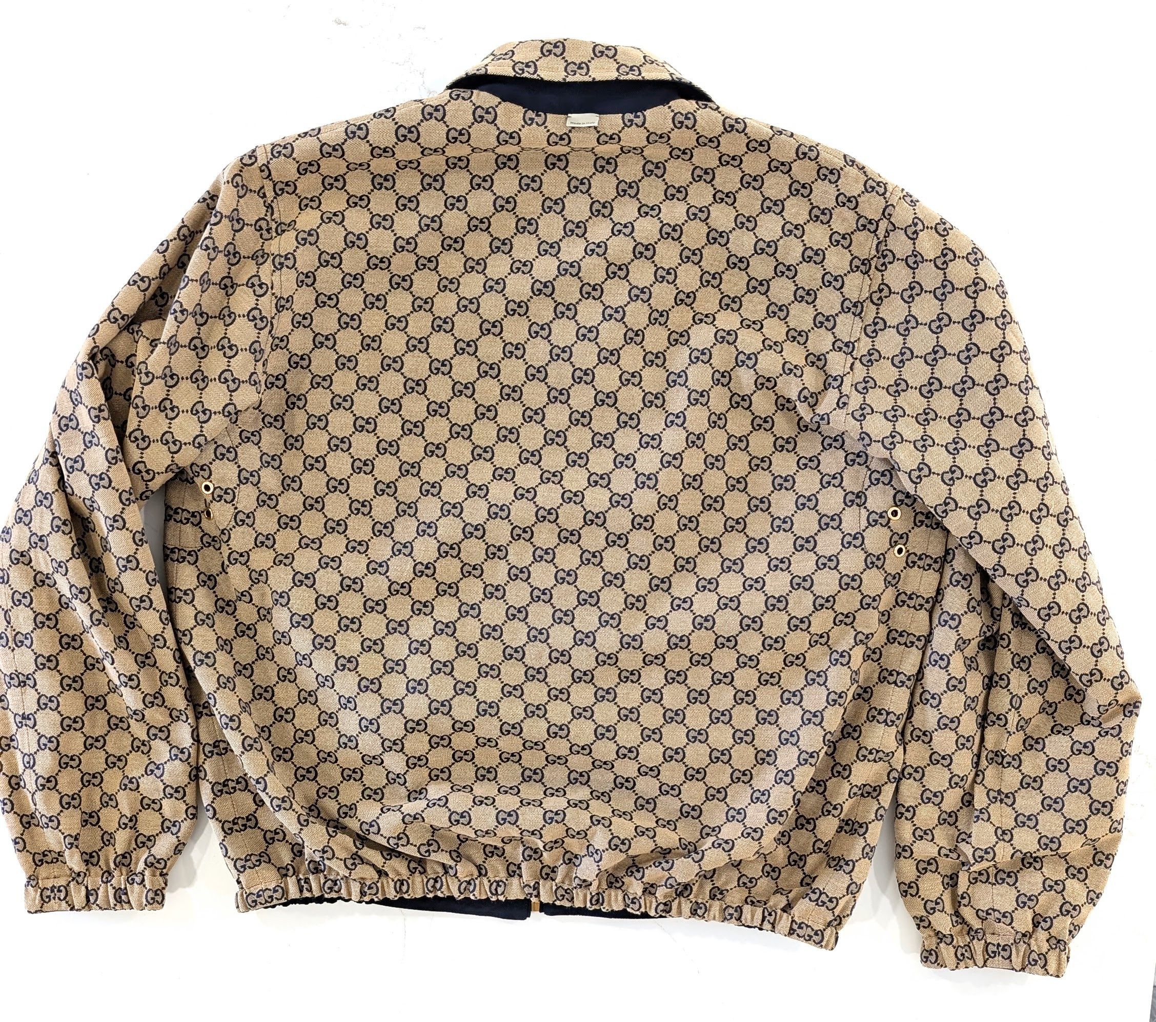 Gucci GUCCI Reversible GG Monogram Jacket Blue Beige Size US S / EU 44-46 / 1 - 4 Thumbnail