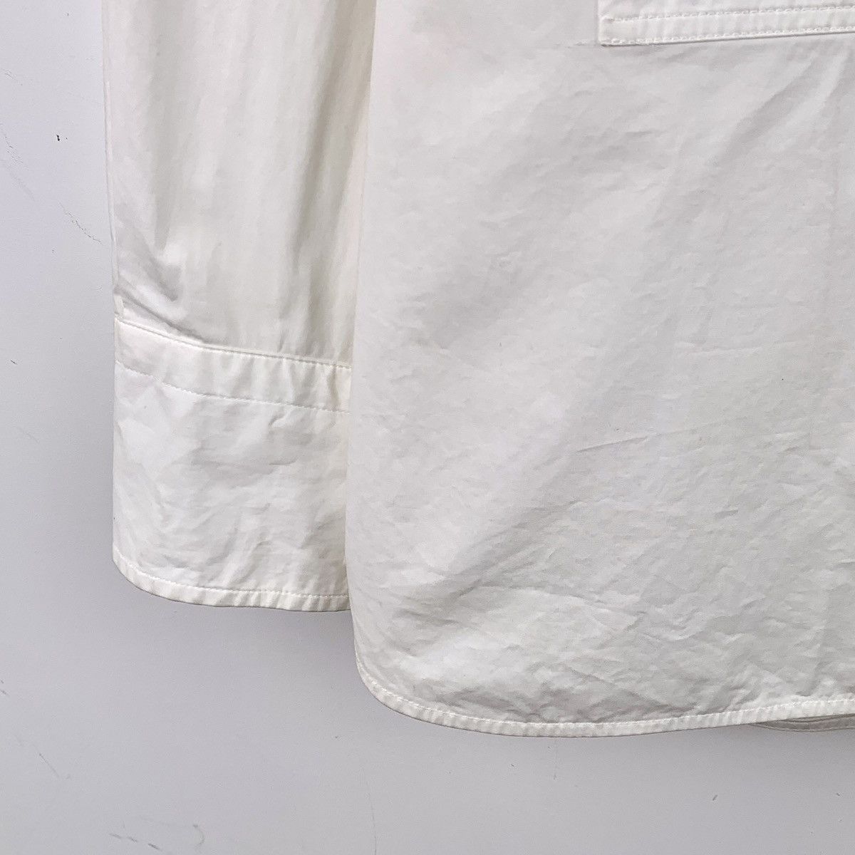 Louis Vuitton Louis Vuitton White Cotton Long Sleeve Shirt K26WX Size L / US 10 / IT 46 - 4 Thumbnail