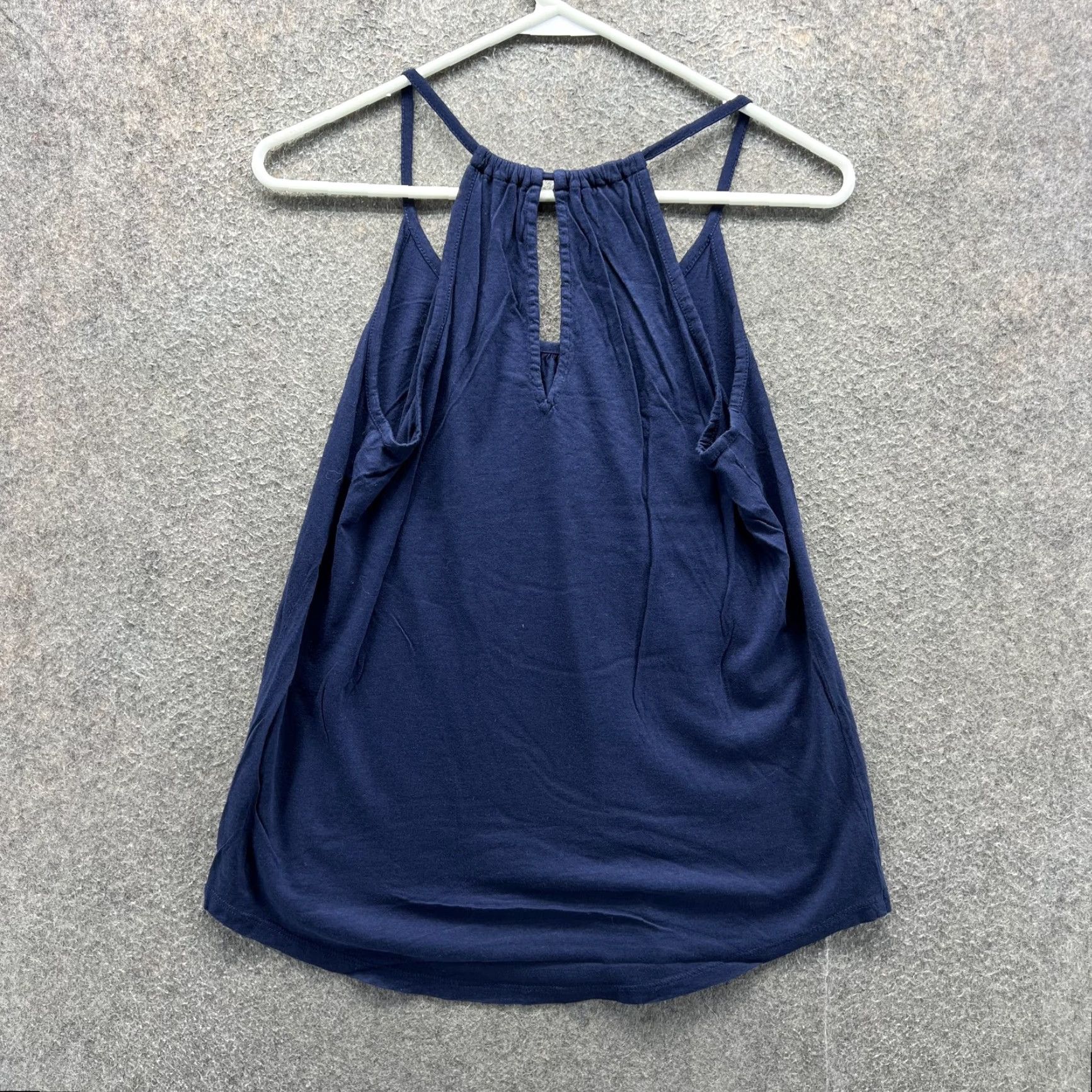 Lilly Pulitzer Lilly Pulitzer Tank Top Womens Small Navy Blue Pima Cotton Halter Cami Strappy Size S / US 4 / IT 40 - 7 Thumbnail