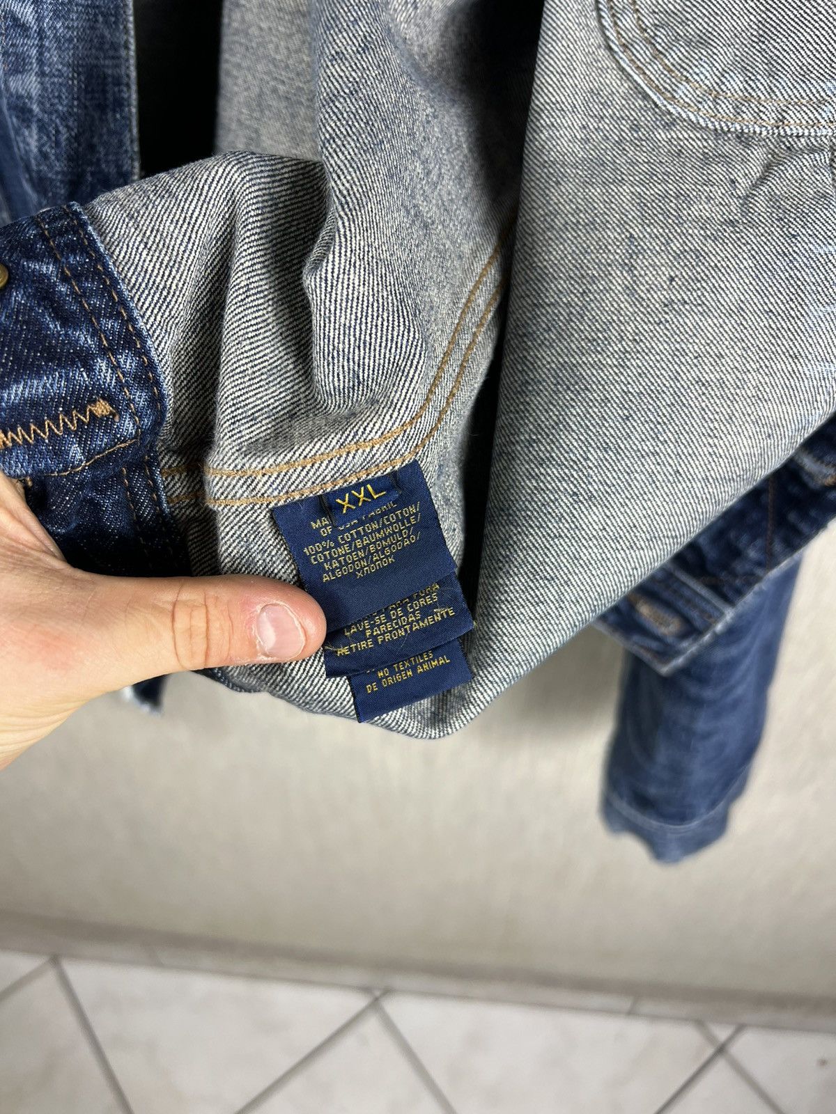 Ralph Lauren Vintage Polo Ralph Lauren thrashed distressed denim jacket Size US XXL / EU 58 / 5 - 23 Thumbnail