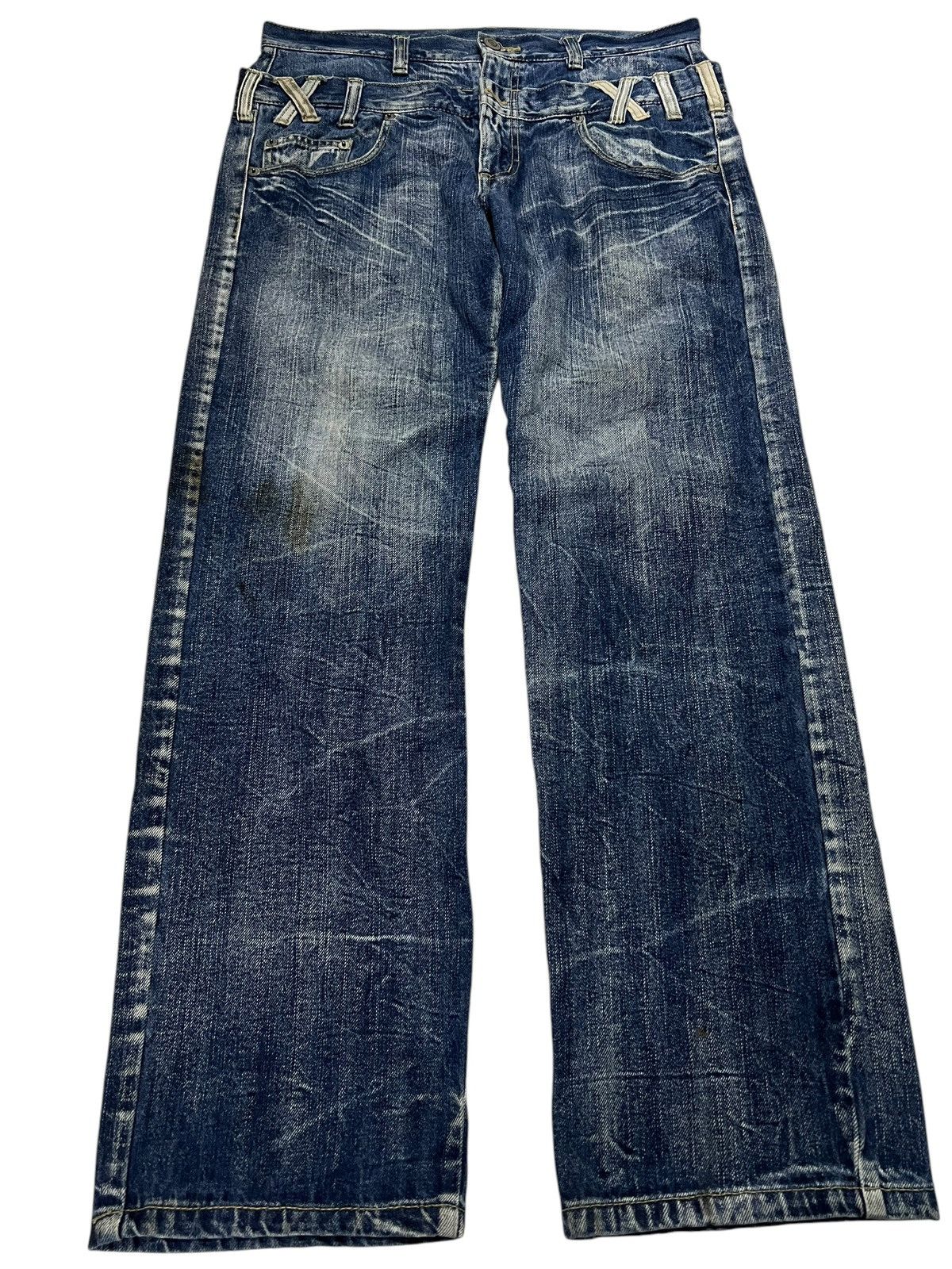If Six Was Nine × Japanese Brand 💥Double Waist💥Vintage Japanese Brand Unbrand Claw Jean Japan Size US 34 / EU 50 - 1 Thumbnail