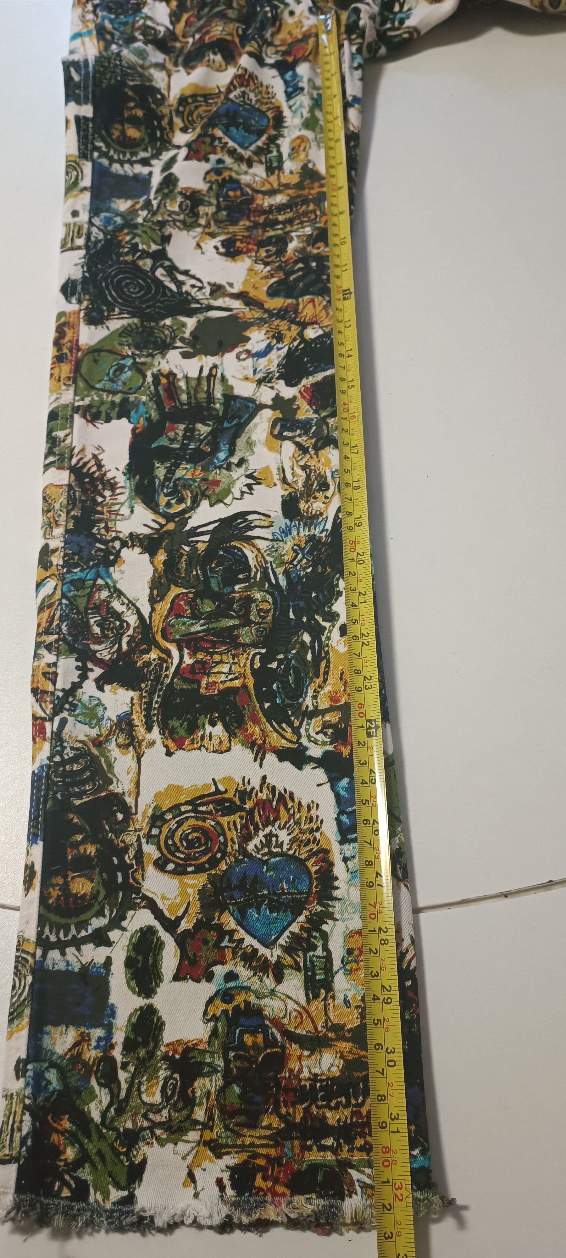 Jean Paul Gaultier 2000 - Basquiat graffiti pants Size 26" / US 2 / IT 38 - 18 Thumbnail