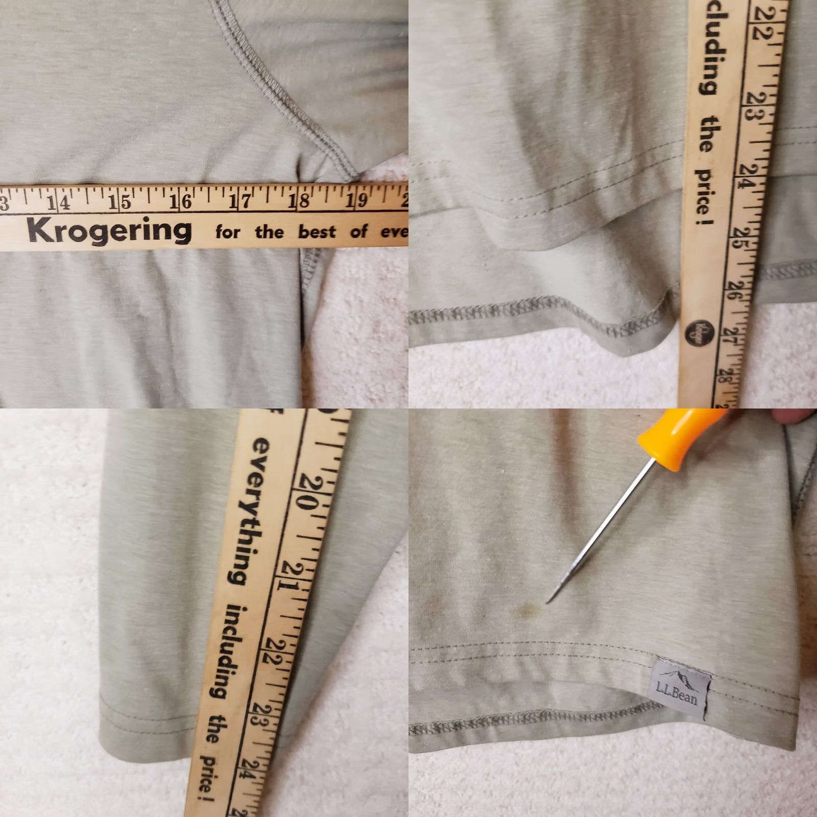 Vintage LL Bean Long Sleeve T-Shirt Top Women's Small Beige Size S / US 4 / IT 40 - 8 Thumbnail