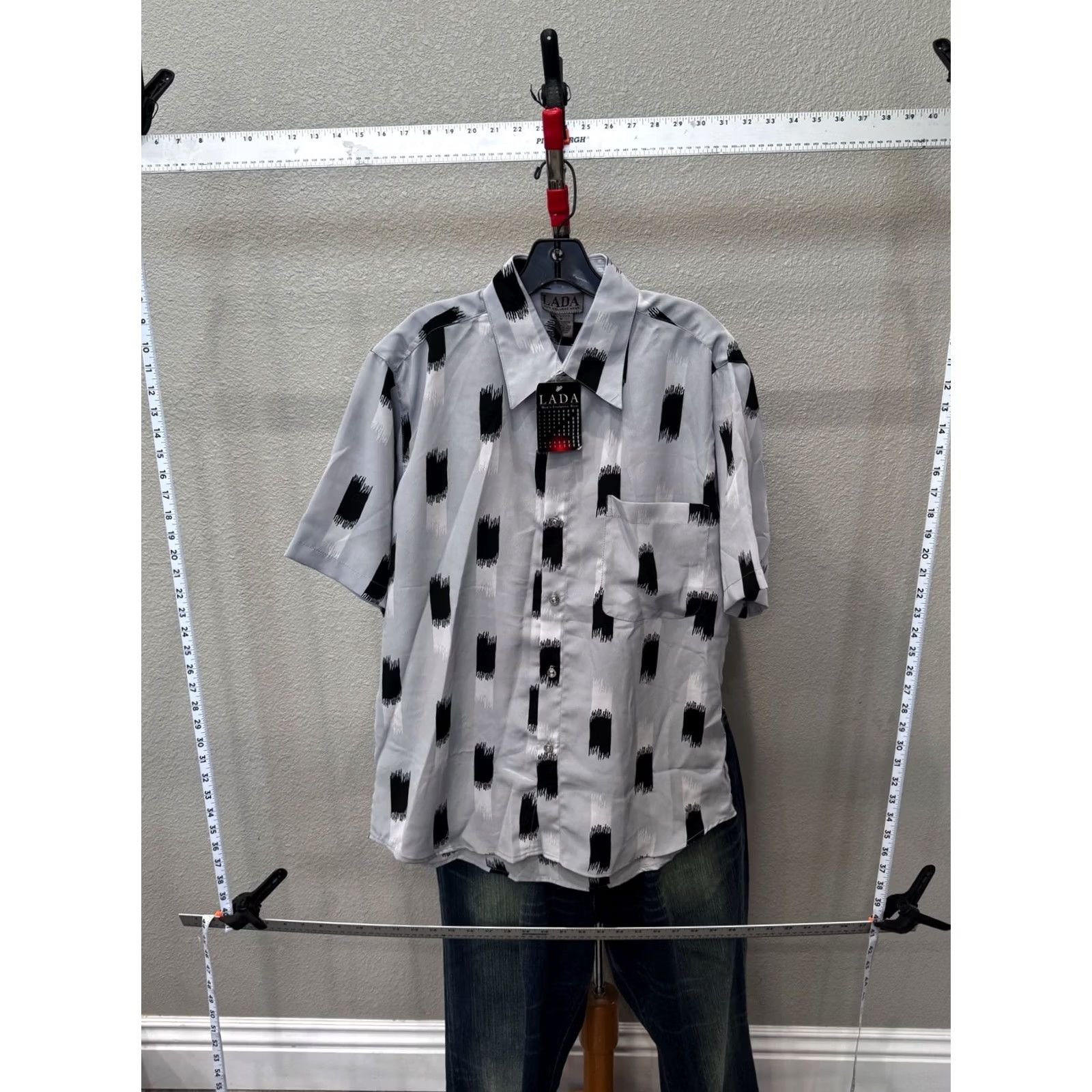 Nique Lava Short Sleeve Button Up Shirt Poly Multicolor Button Up SHIRT M XL Mens Toys? Size US XL / EU 56 / 4 - 2 Thumbnail