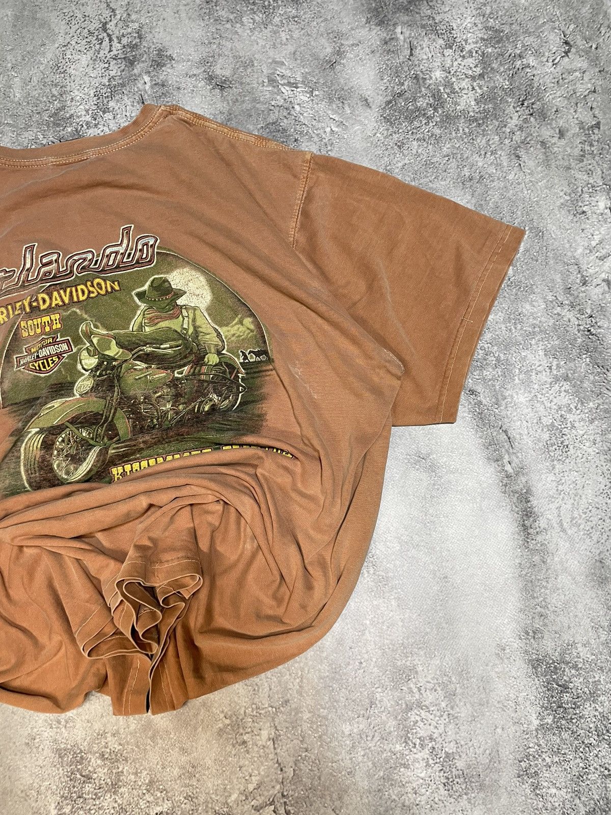 Harley Davidson Vtg Y2K 2000 HD Orlando FL Dbl-Sided Biker Grphc Tee Size US XXL / EU 58 / 5 - 3 Thumbnail