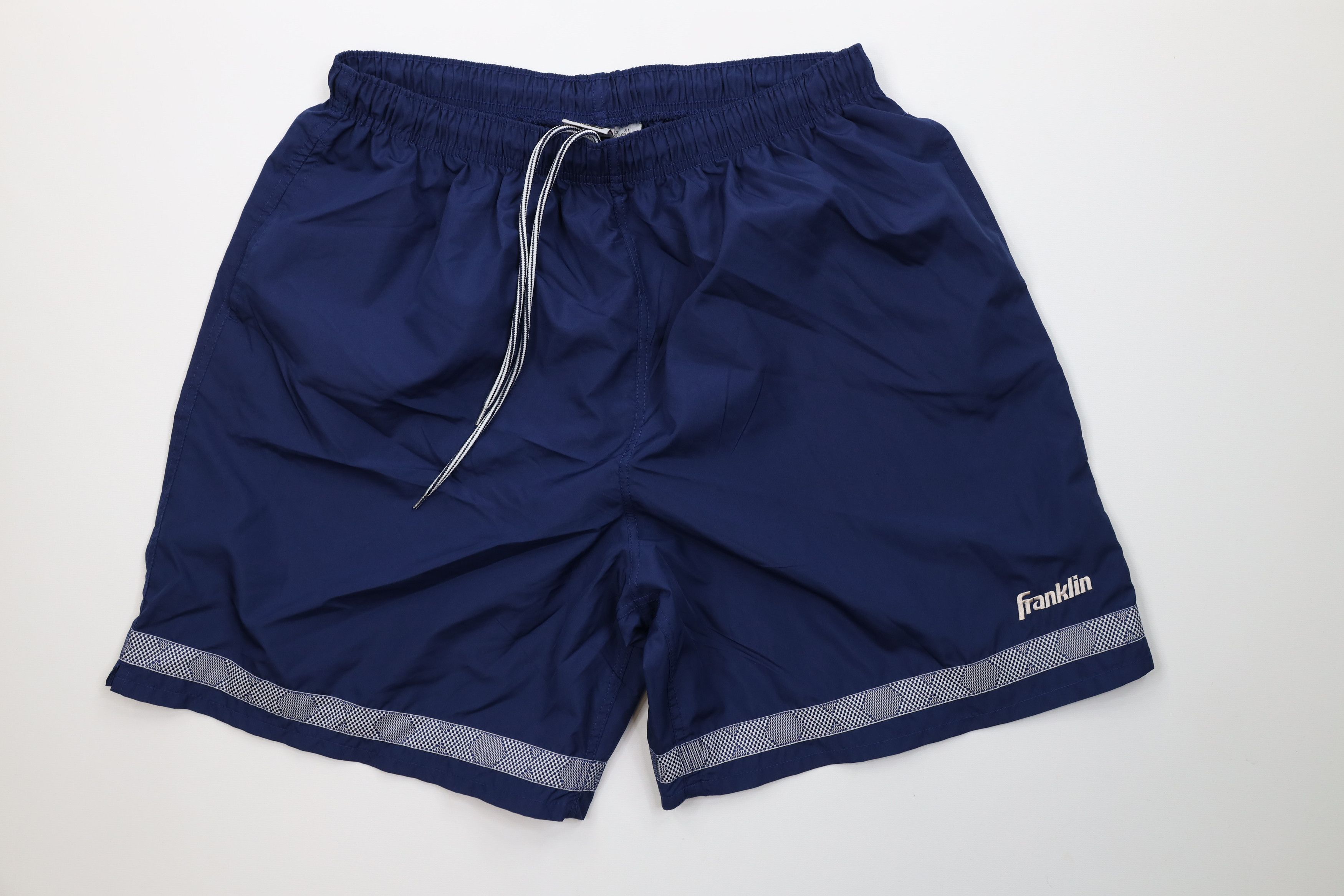 Vintage Vintage 90s Streetwear Running Jogging Soccer Shorts Blue Size US 36 / EU 52 - 1 Thumbnail