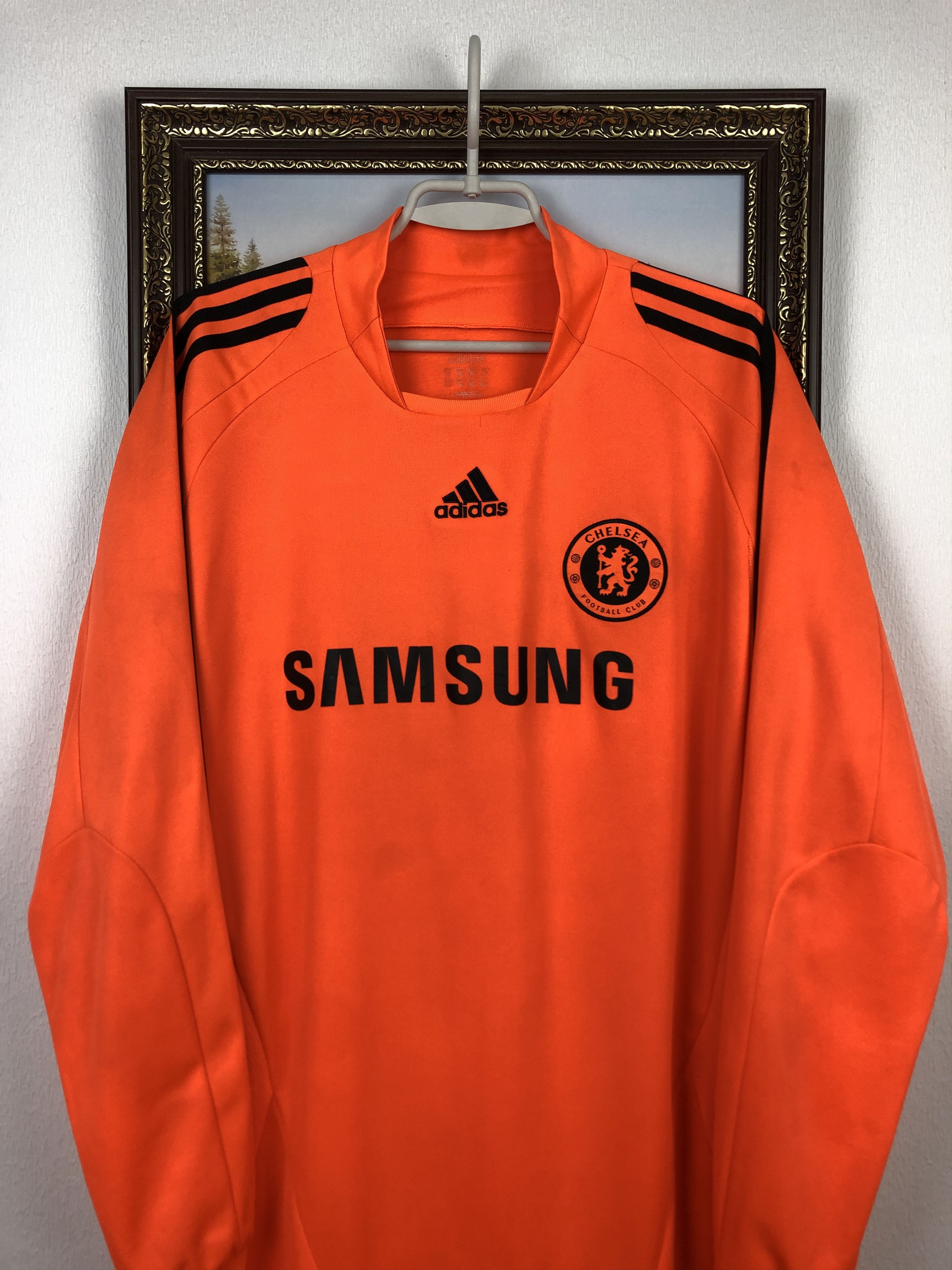 Adidas Chelsea Goalkeeper football shirt 2009 Soccer Adidas Jersey Size US XL / EU 56 / 4 - 2 Thumbnail
