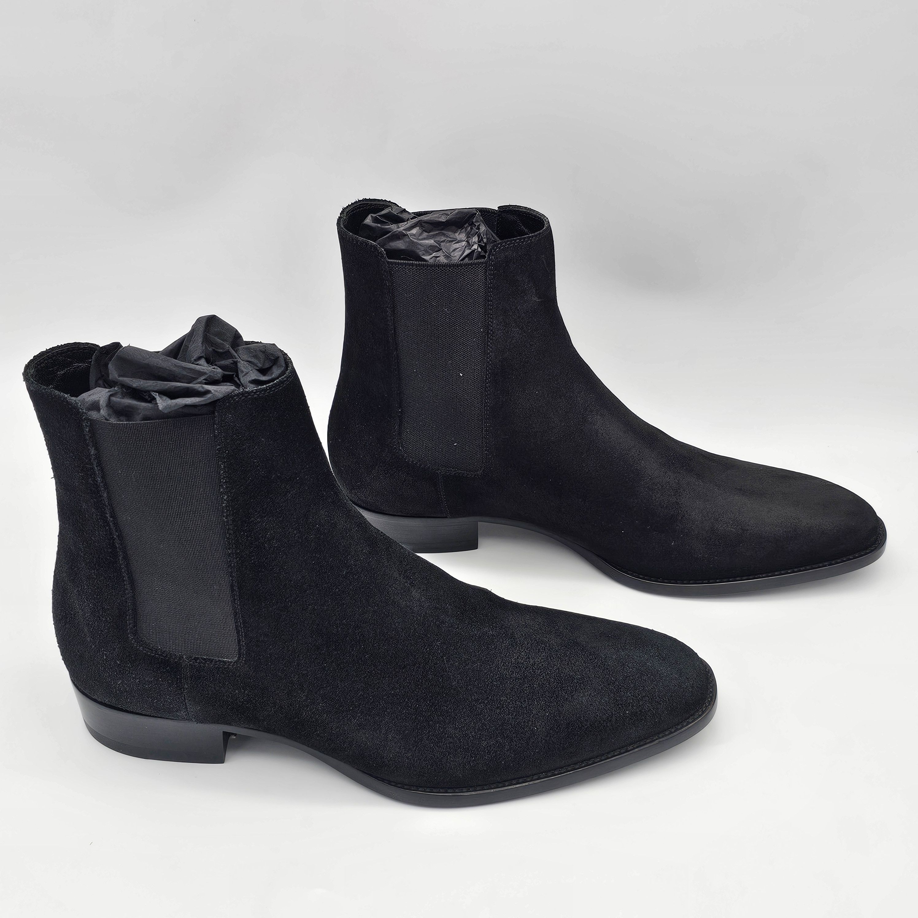 Saint Laurent Paris Saint Laurent Mens Wyatt 30 Chelsea Boot Suede Leather Size US 13 / EU 46 - 1 Thumbnail