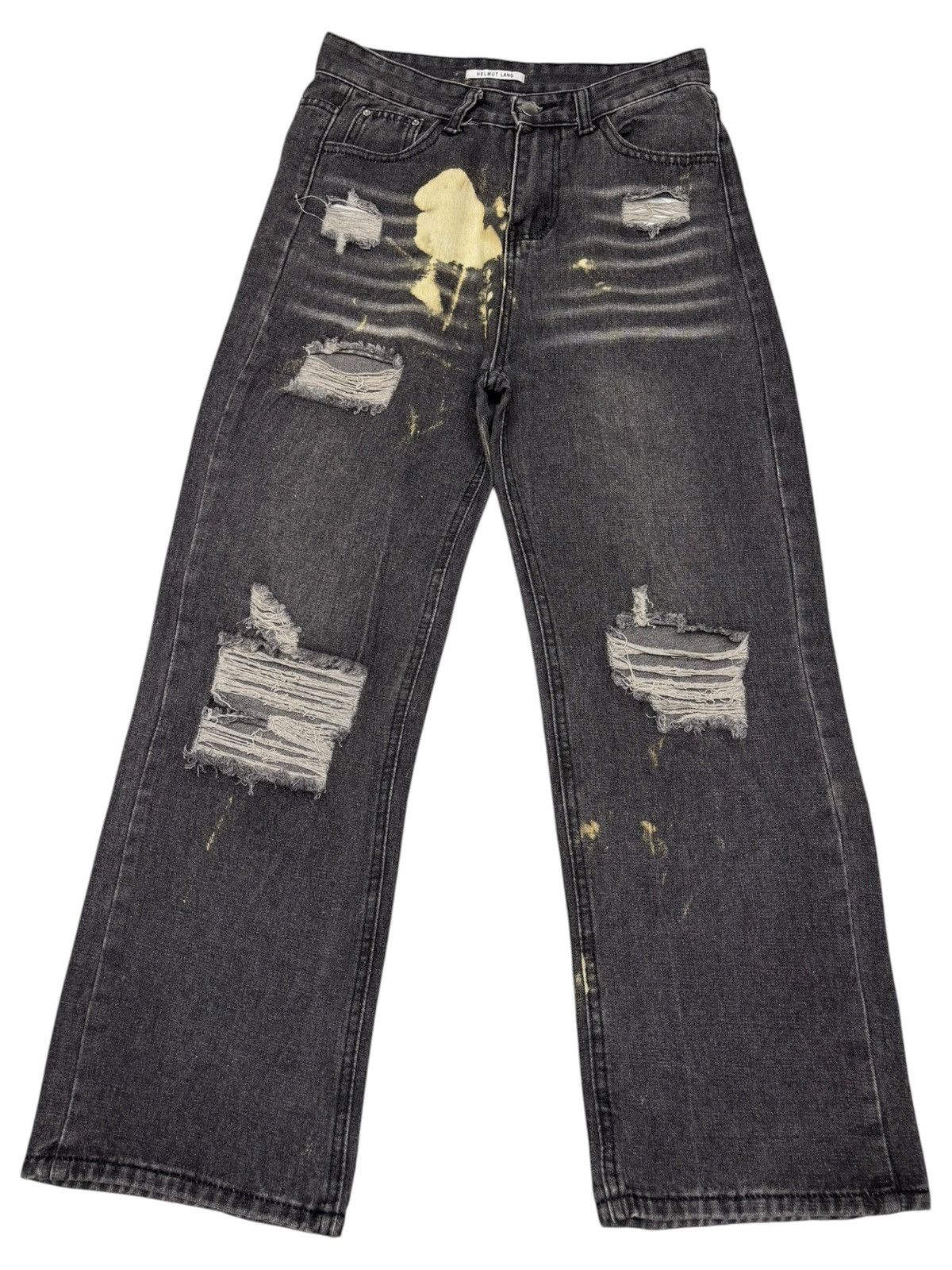 Helmut Lang This is HELMUT LANG Custom Made Baggy Jeans Distressed Size US 29 - 1 Thumbnail