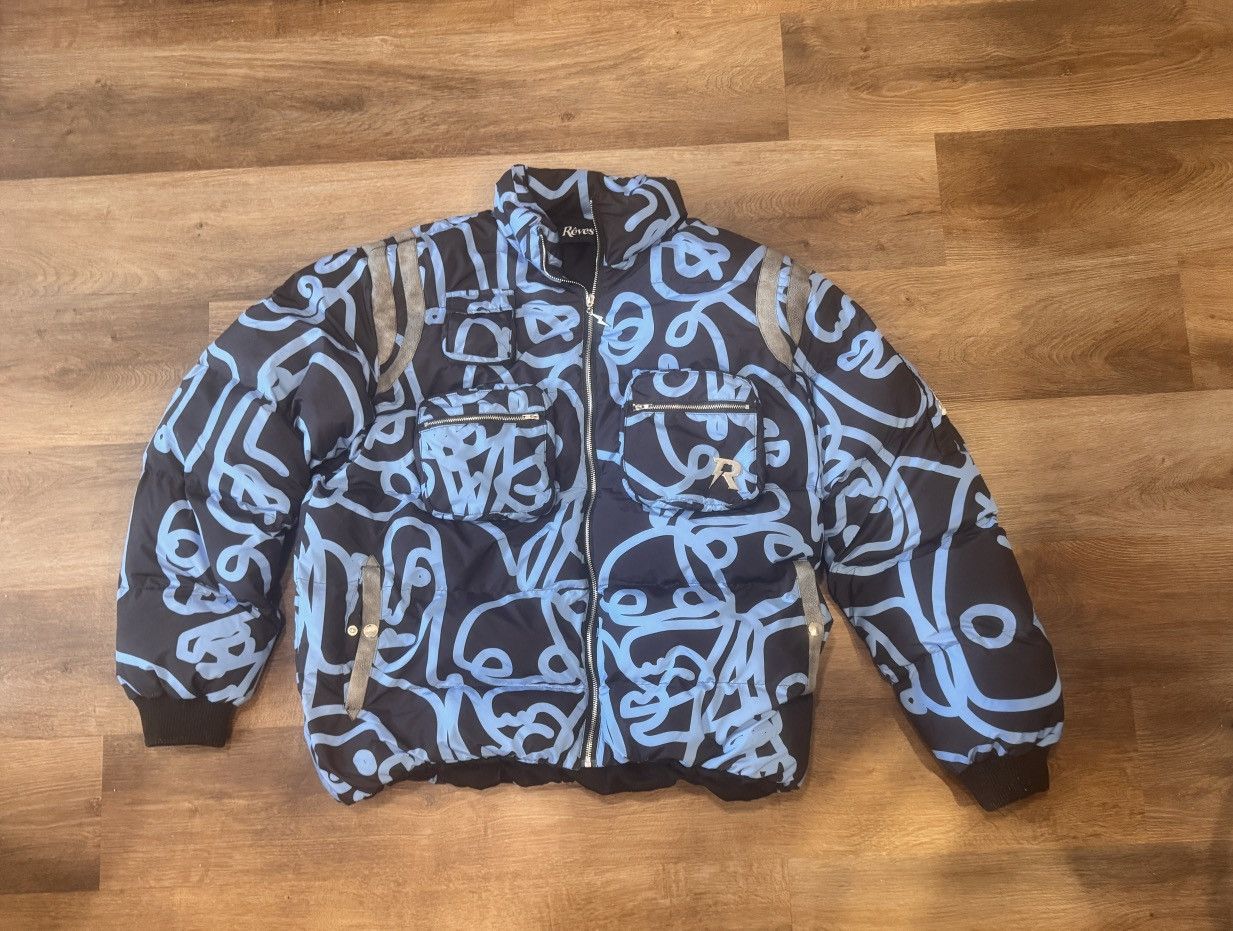 Reves Paris Reves Paris Faccia Puffer Jacket - Size XL Size US XL / EU 56 / 4 - 1 Thumbnail