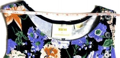 Other Maeve Floral Peplum Tank Top Cotton Blend Button Side Sz M Size M / US 6-8 / IT 42-44 - 9 Thumbnail