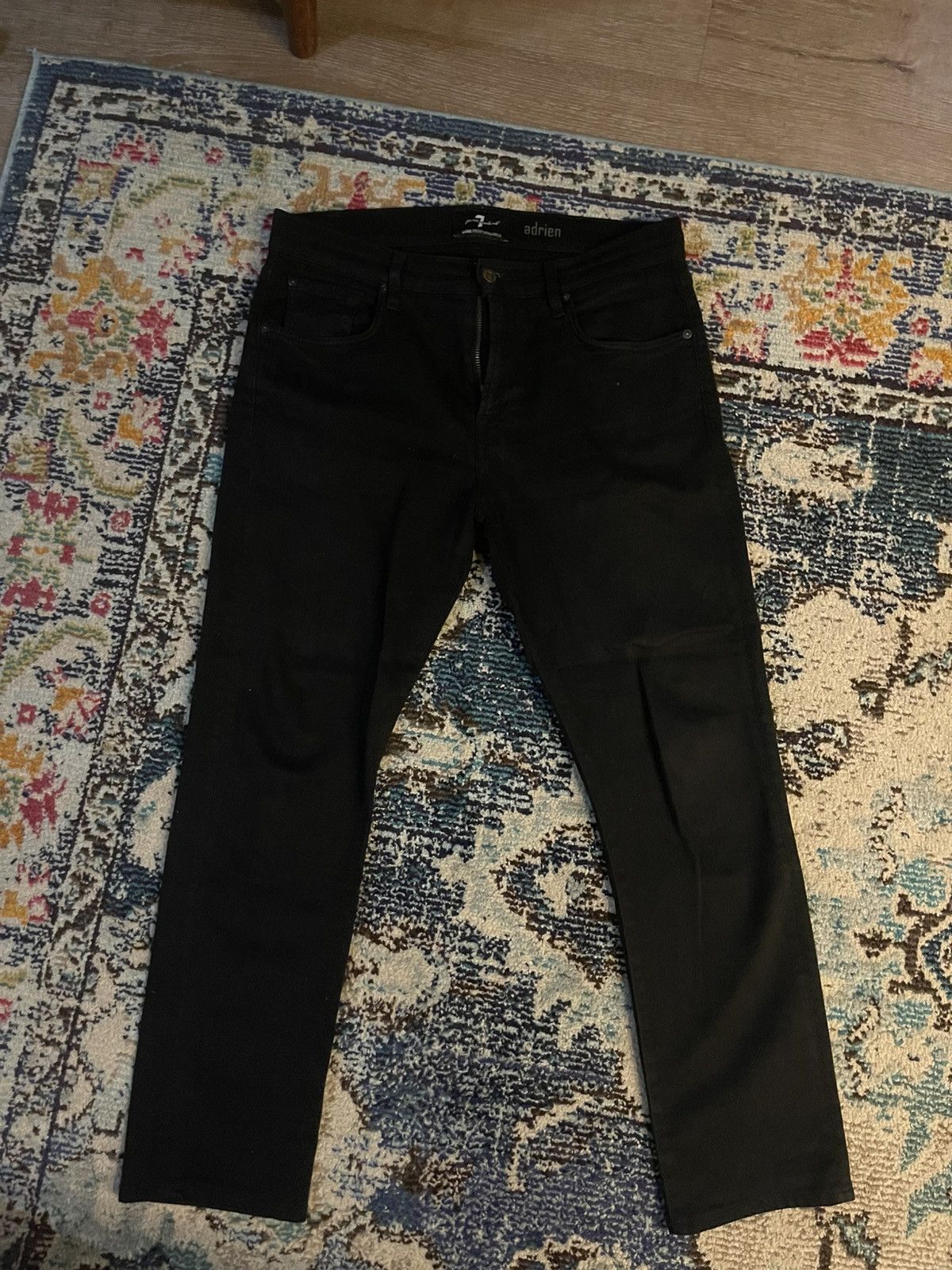 7 For All Mankind 7 for all mankind black jeans Size US 34 / EU 50 - 1 Thumbnail