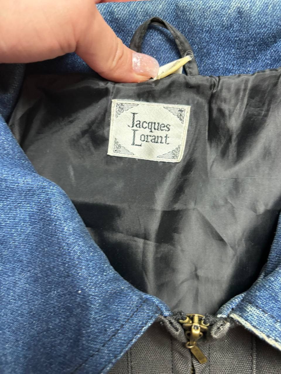 Designer × Vintage Jacques Lorant padded denim jacket, zip-up, long sleeves Size US M / EU 48-50 / 2 - 5 Thumbnail