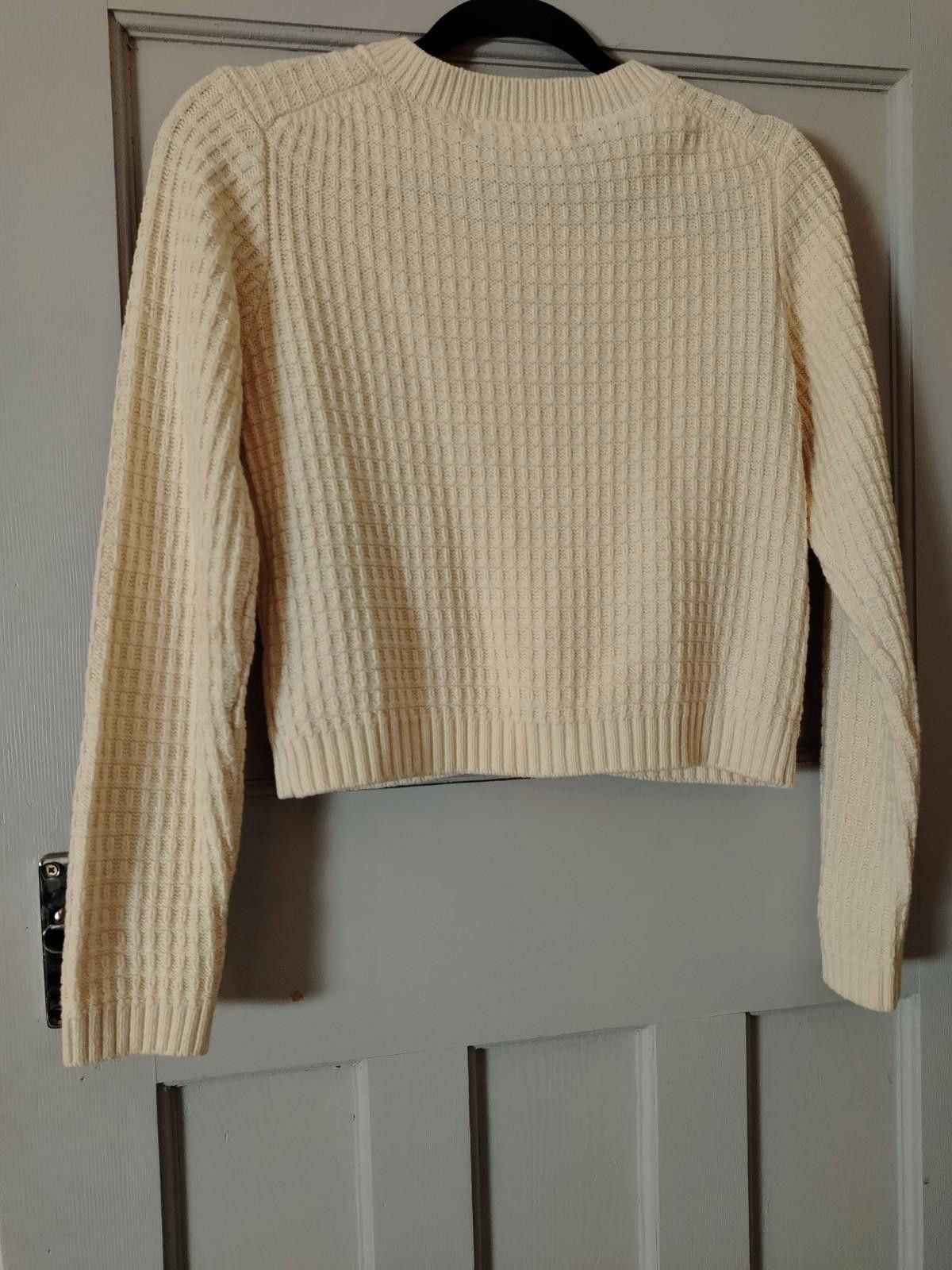 Primark Cream textured knit cardigan with gold buttons size UK 2-4 Size XS / US 0-2 / IT 36-38 - 11 Thumbnail