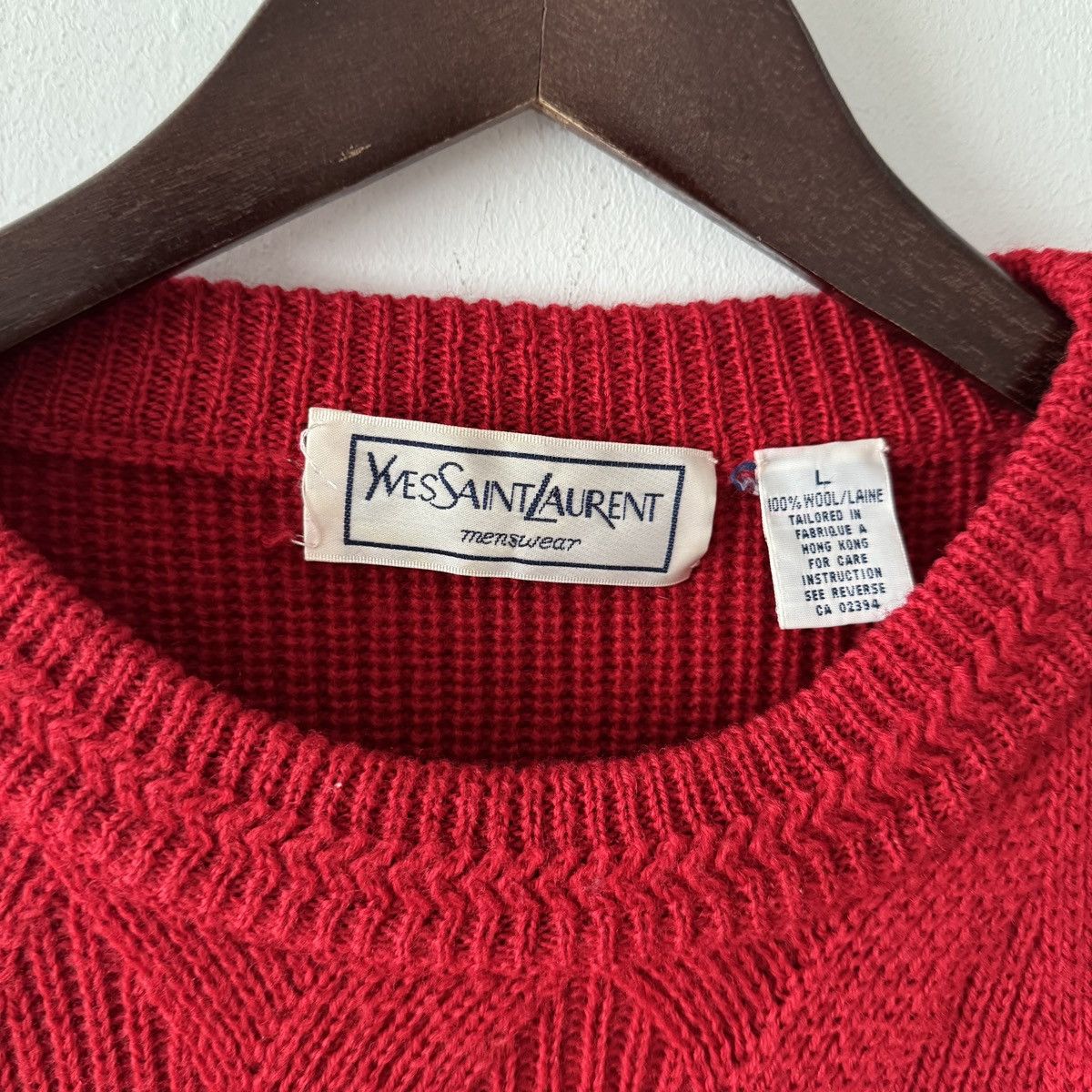 Vintage 🔥 Vintage Yves Saint Lauren Wool Sweater Size US L / EU 52-54 / 3 - 7 Thumbnail