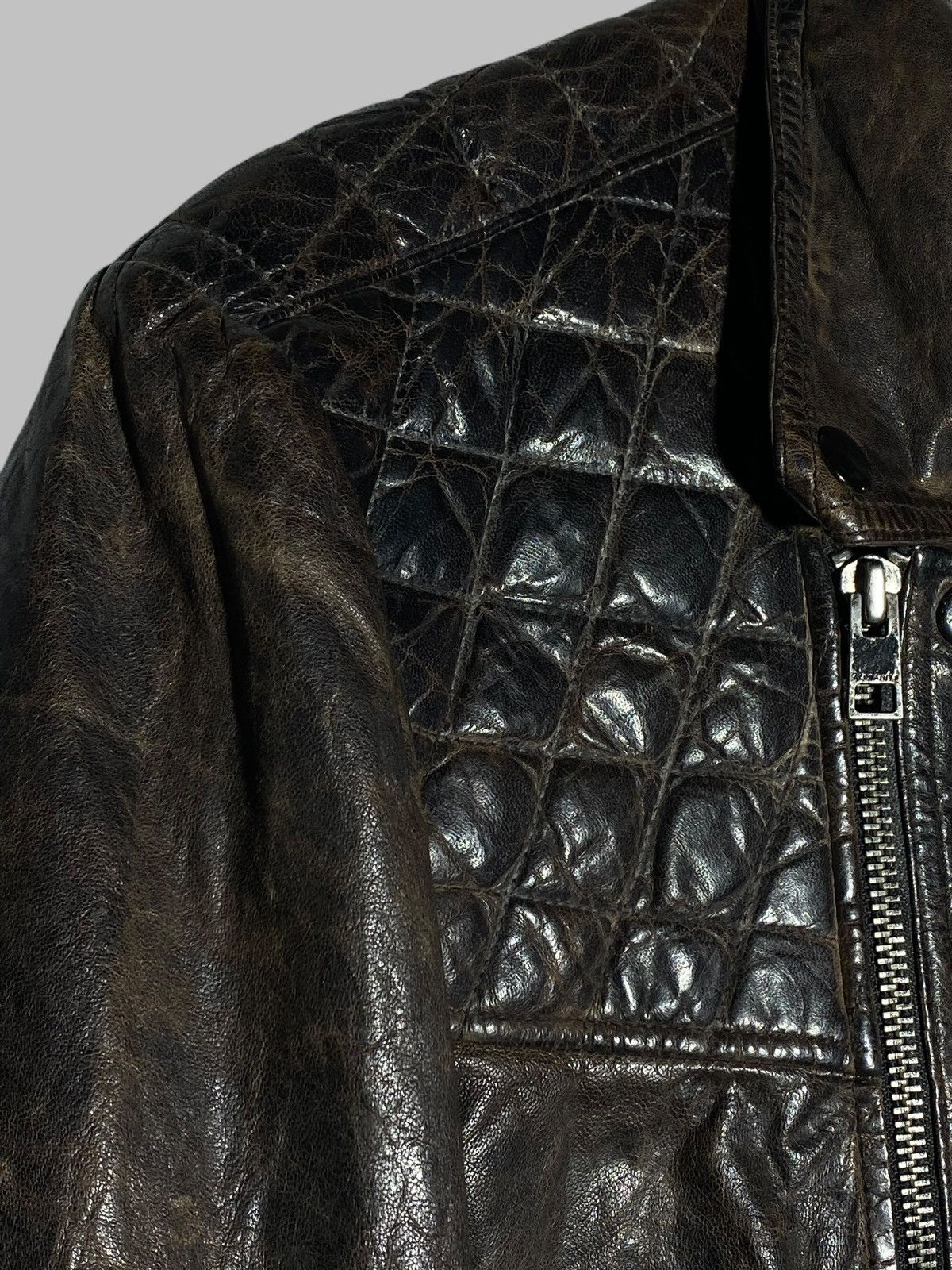 Allsaints Allsaints Drought Leather Biker Jacket Size US L / EU 52-54 / 3 - 16 Thumbnail
