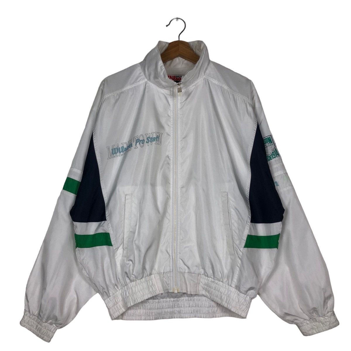 Japanese Brand 🔥Vintage Bomber Jacket Wilson Pro Player Rare Design Size US M / EU 48-50 / 2 - 1 Thumbnail