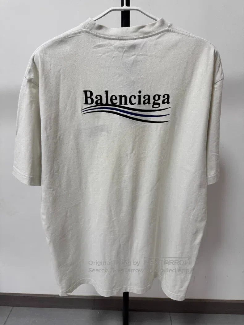 Balenciaga Balenciaga Short Sleeve T-Shirt, Size L, Beige Size US L / EU 52-54 / 3 - 2 Thumbnail