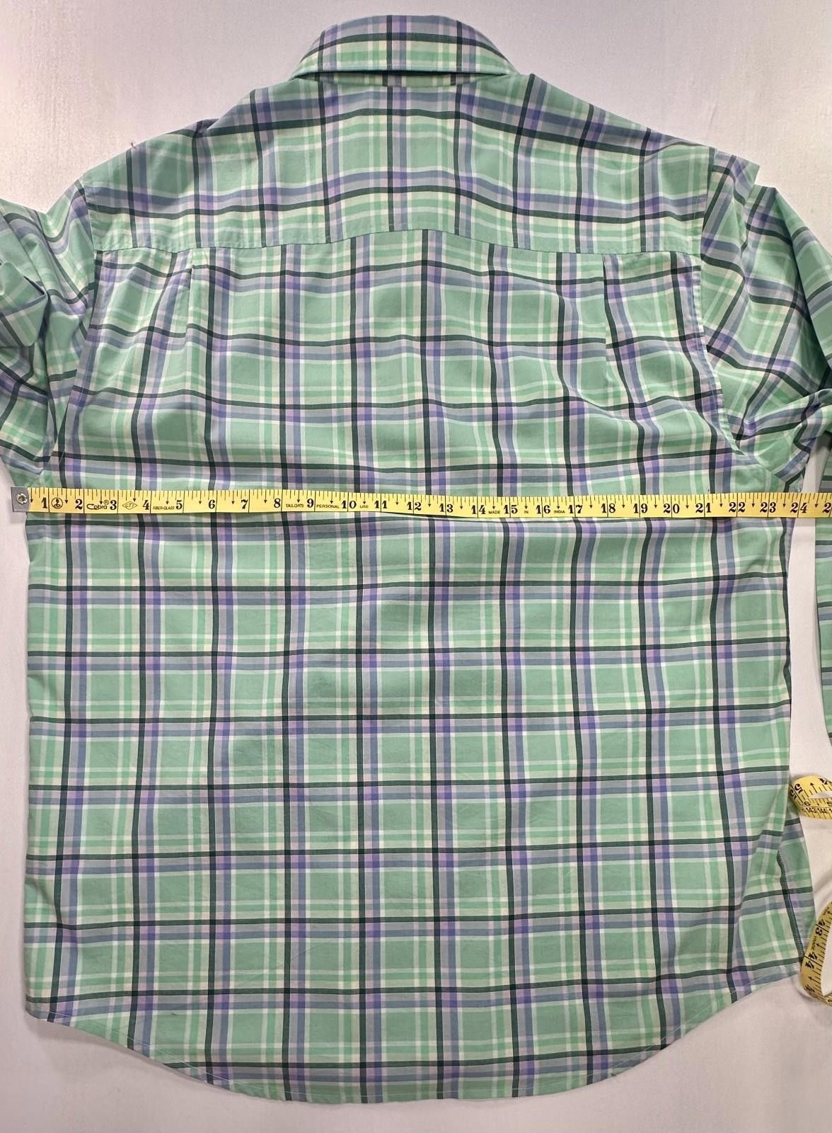 Tommy Bahama Tommy Bahama Newport Coast Plaid Button Up Shirt Green Men L Size US L / EU 52-54 / 3 - 4 Thumbnail