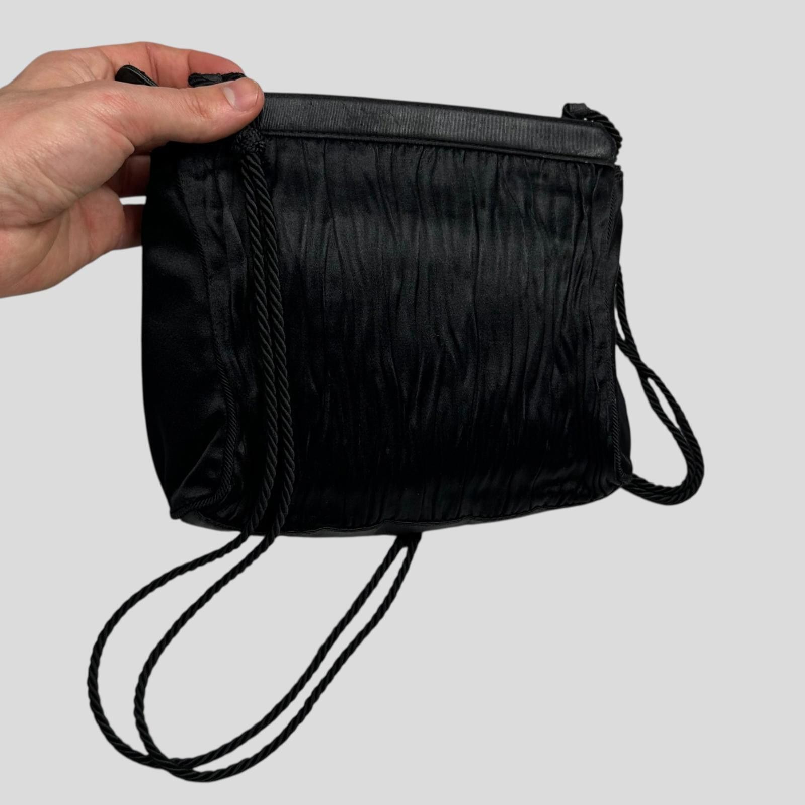Prada Prada Milano 90’s Velvet Textured Stripe Crossbody Bag Size ONE SIZE - 9 Thumbnail