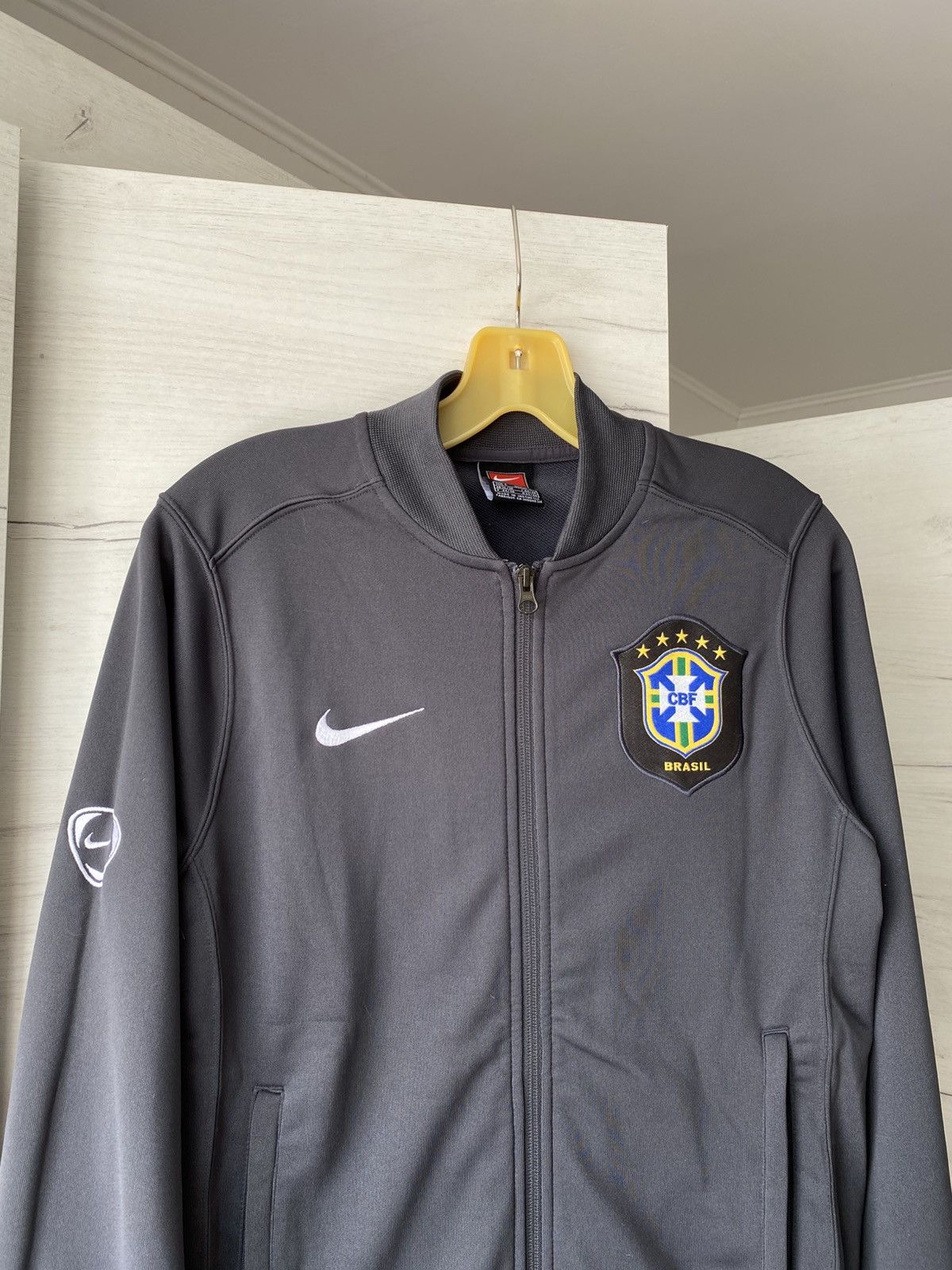 Nike Nike Brazil CBF Track Jacket S Full Zip Retro Football Style Size US S / EU 44-46 / 1 - 2 Thumbnail