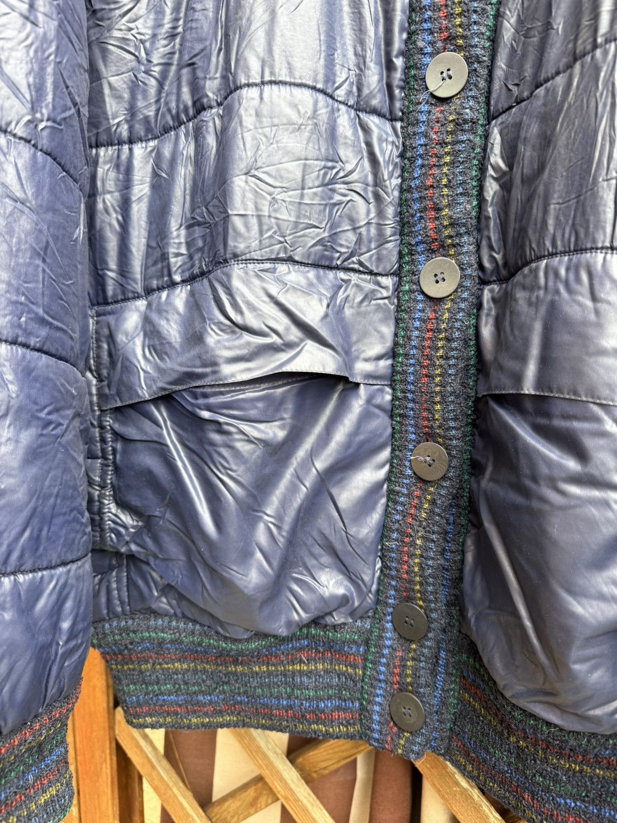 Missoni × Vintage Missoni bomber jacket 80s two sides blue wool/mohair/alpaca Size US L / EU 52-54 / 3 - 9 Thumbnail