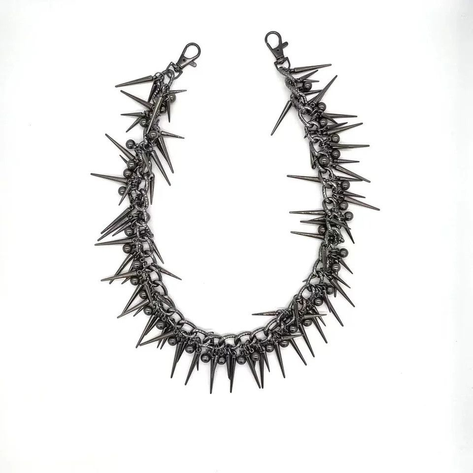 Jewelry Punk Black Metal Liuding Pants Chain Size ONE SIZE - 2 Thumbnail