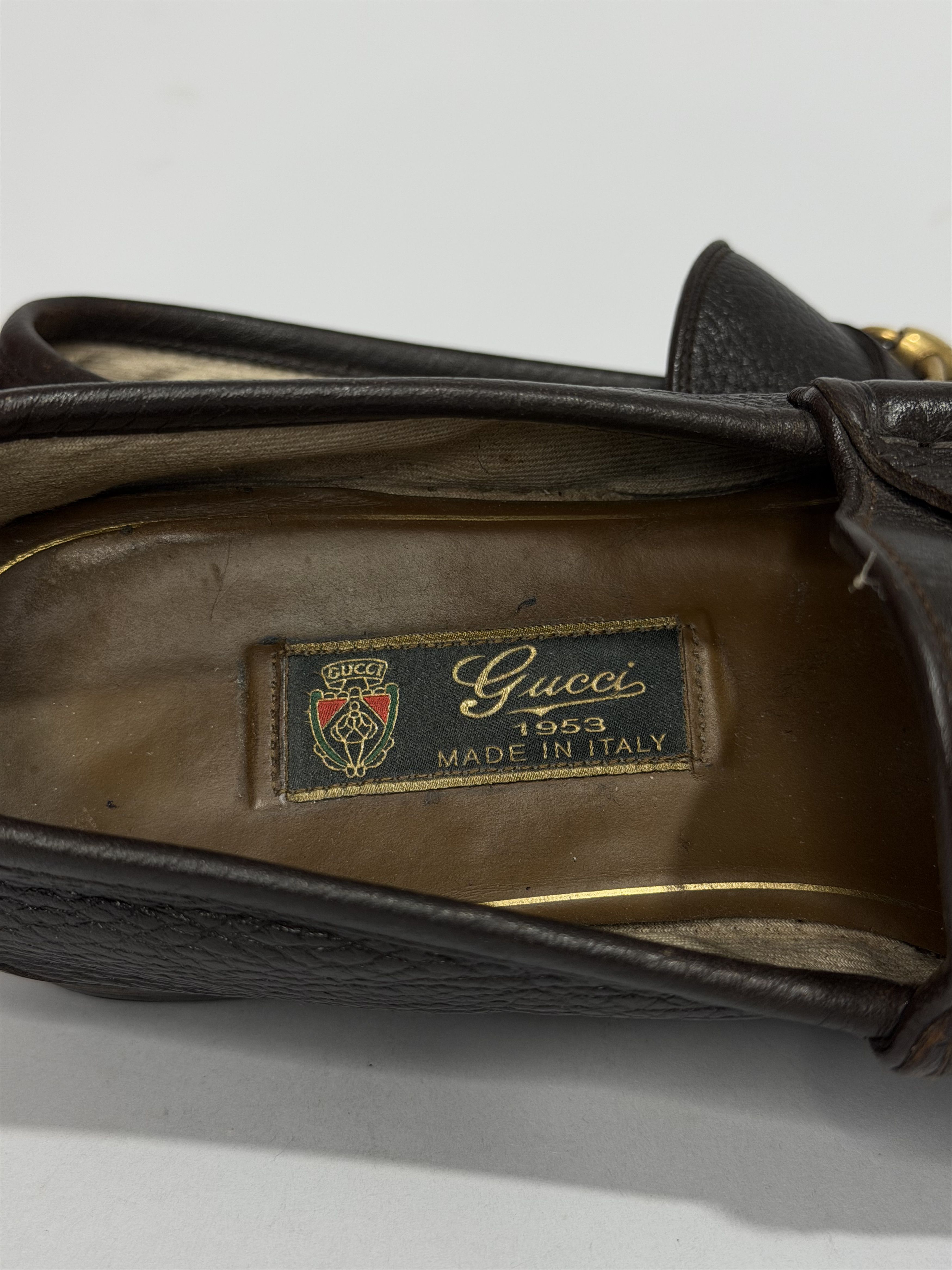 Gucci Gucci Brown Leather 1953 Horsebit Loafers Size US 9 / EU 42 - 5 Thumbnail