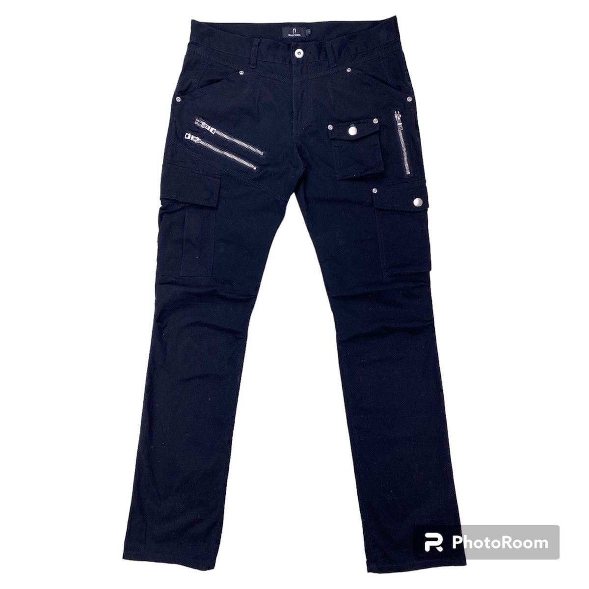 Beauty Beast × If Six Was Nine Black Varia Multipocket Cargo Zipper Bondage Pant Size US 32 / EU 48 - 1 Thumbnail